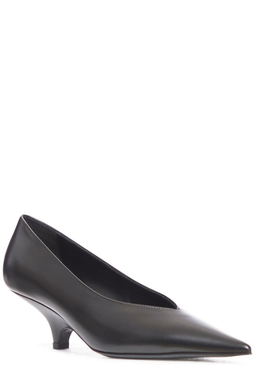 Shop Totême Pointed-toe Pumps In Black