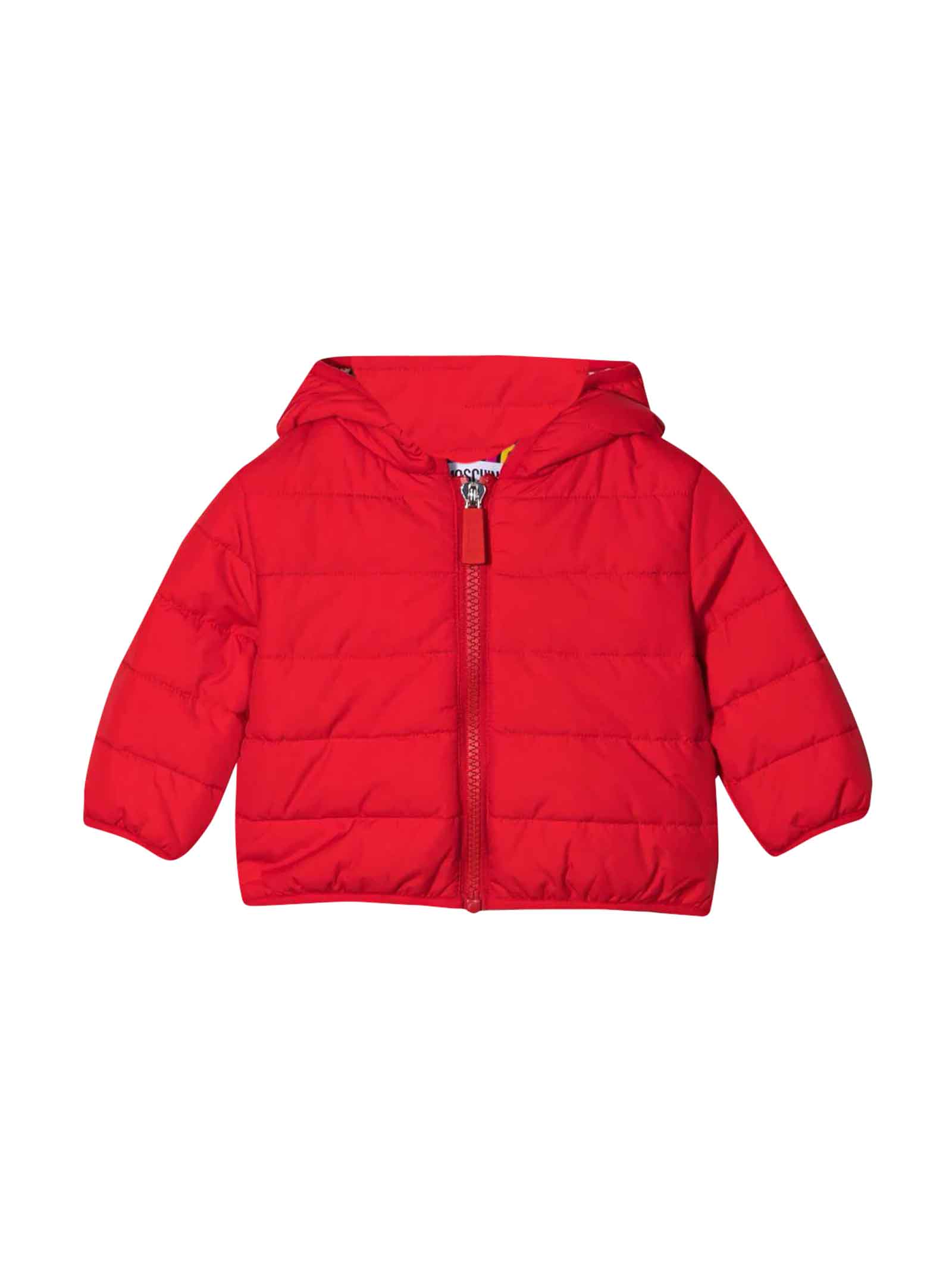 Moschino Unisex Red Down Jacket