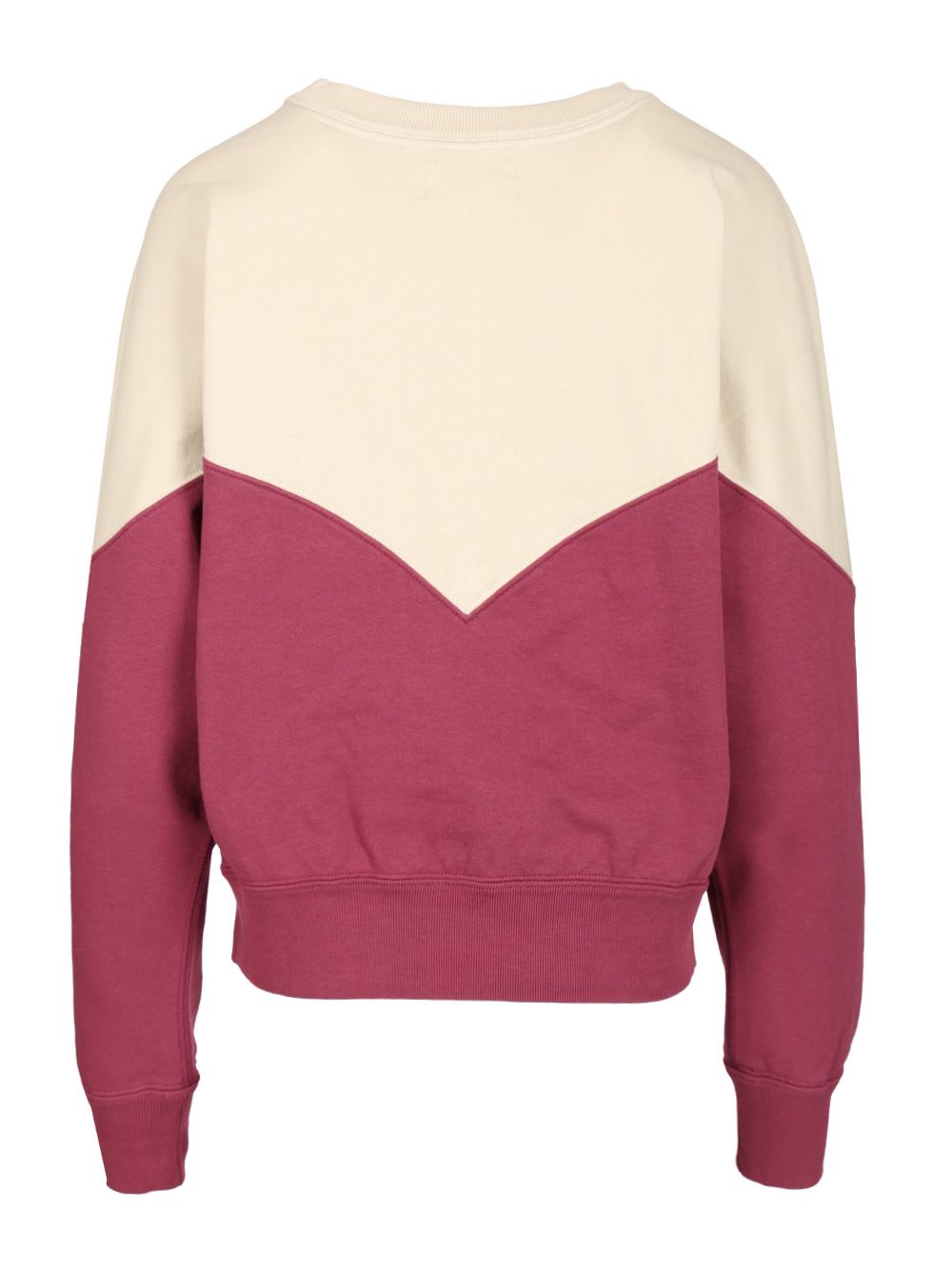 Isabel Marant Étoile Isabel Marant Etoile Two-tone Cotton Blend Houston Sweatshirt In Pink