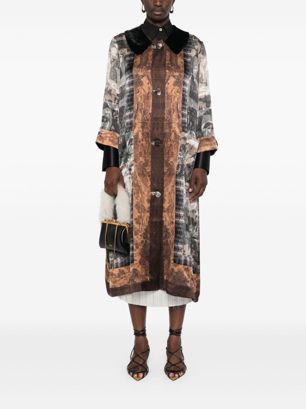 Shop Pierre-louis Mascia Cappotto In Multi