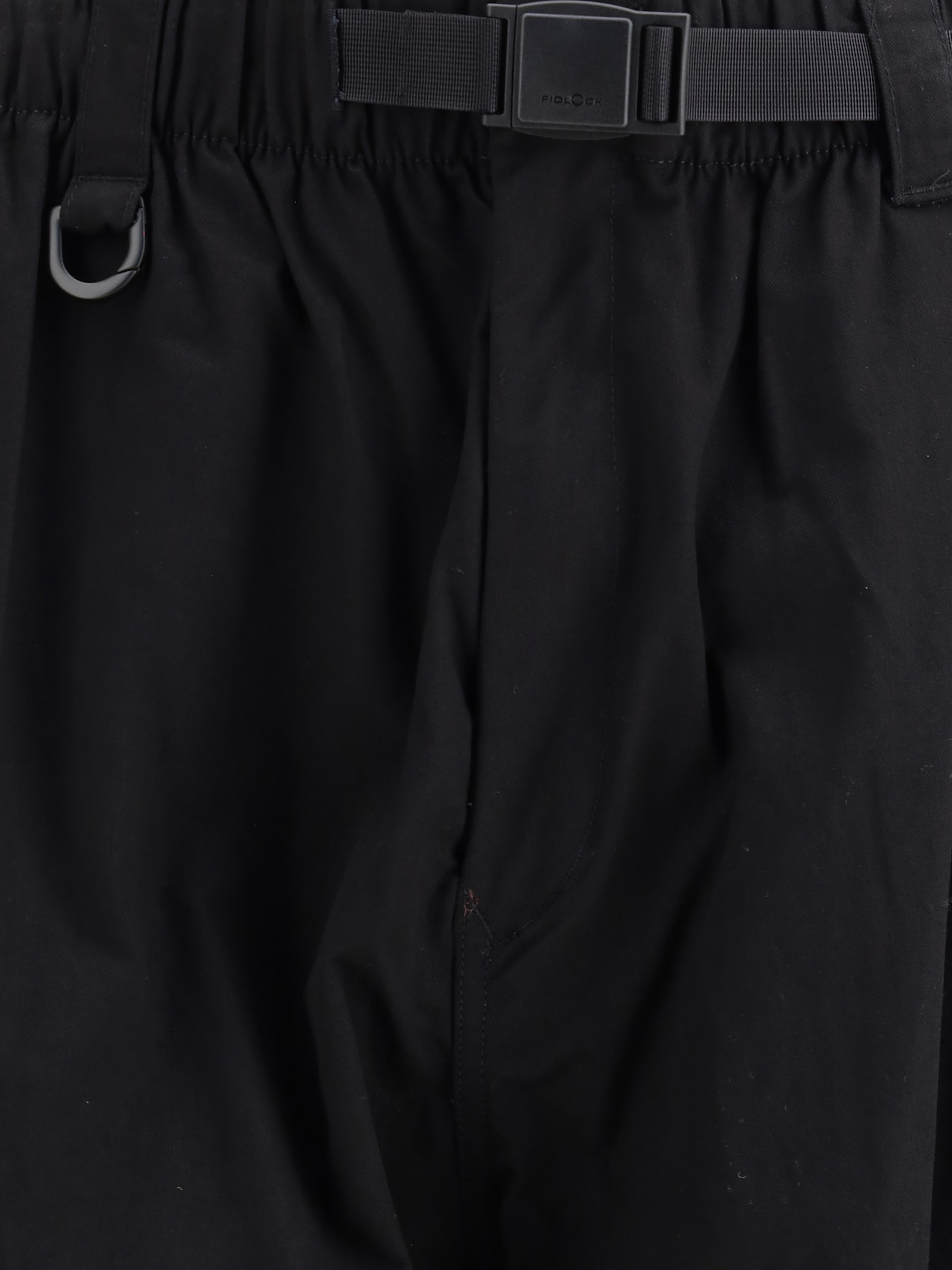 Y-3 Track Pants With Belt Detail And Pockets In Black