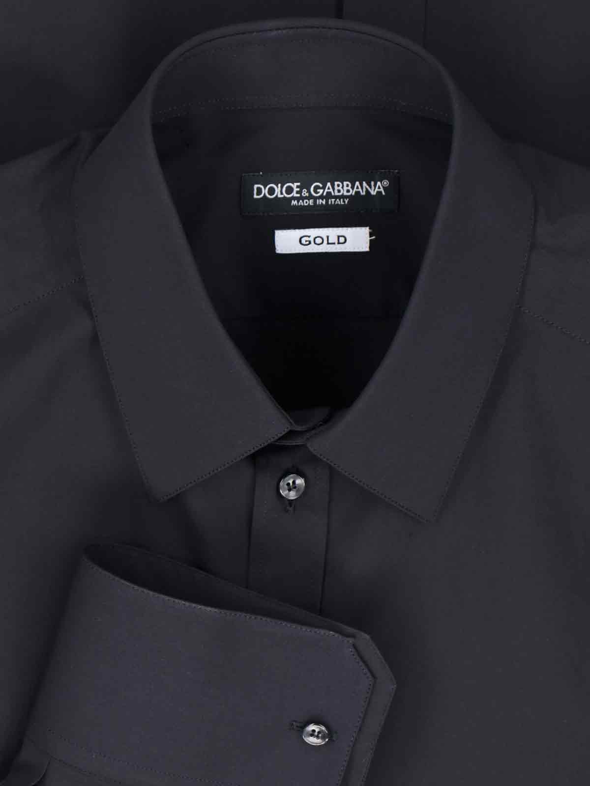 Dolce & Gabbana Camicia G5ej0tfueee N0000 In Black