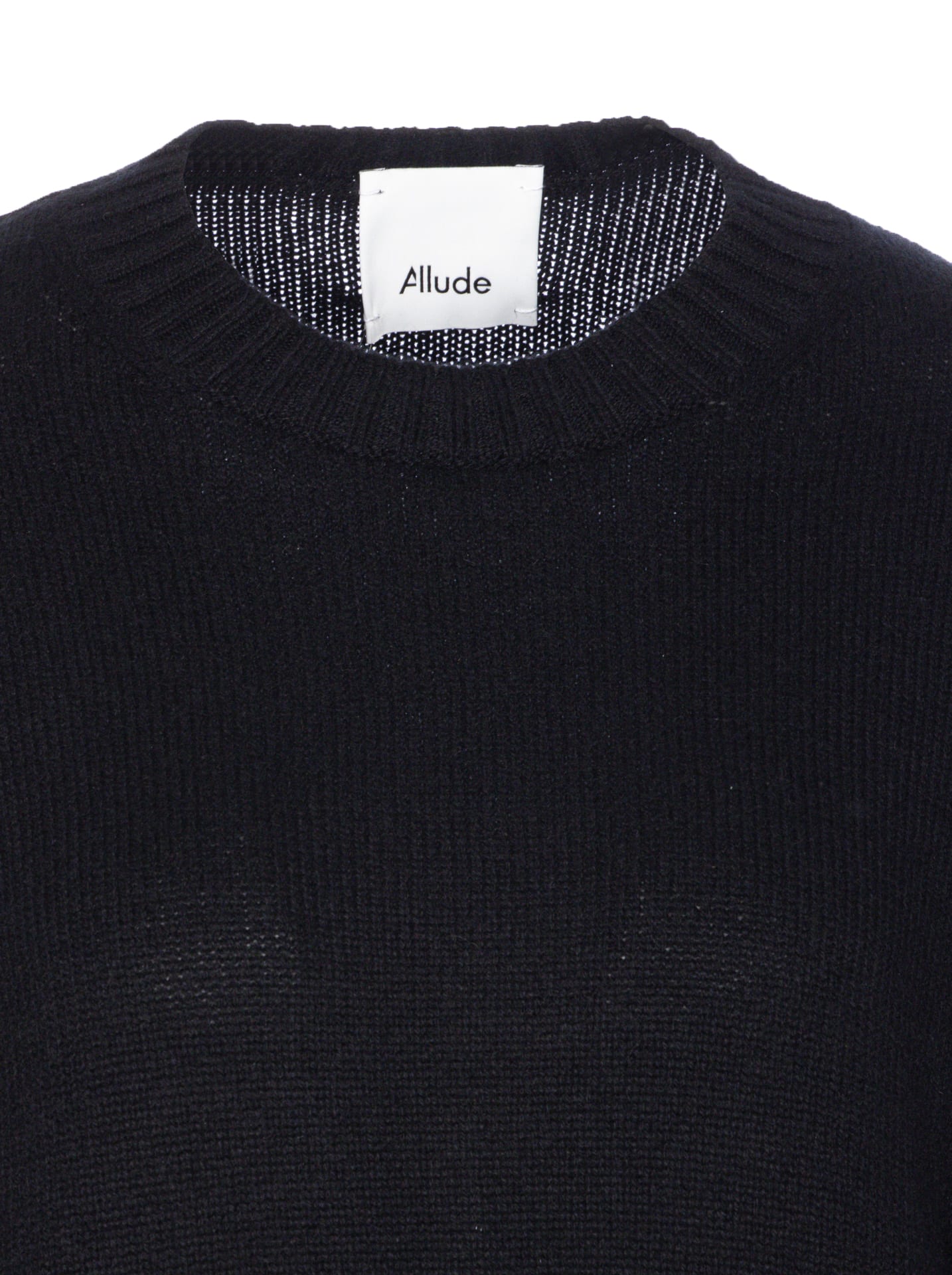 Allude Crew-neck Cashmere Sweater In Blue