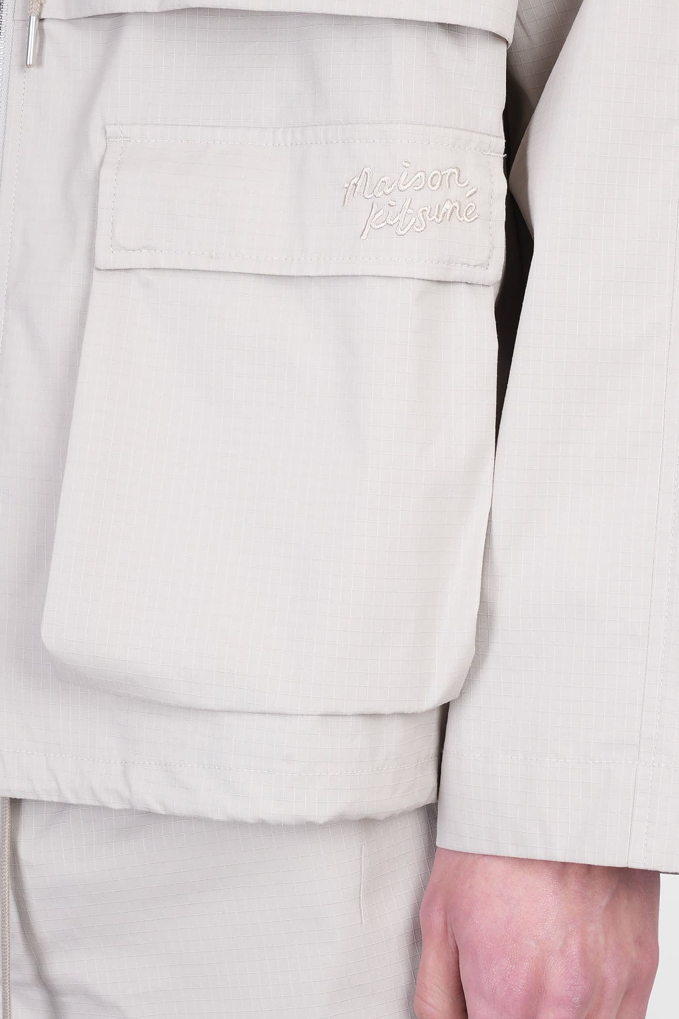 Maison Kitsuné Hooded Zipped Windbreaker Clothing
