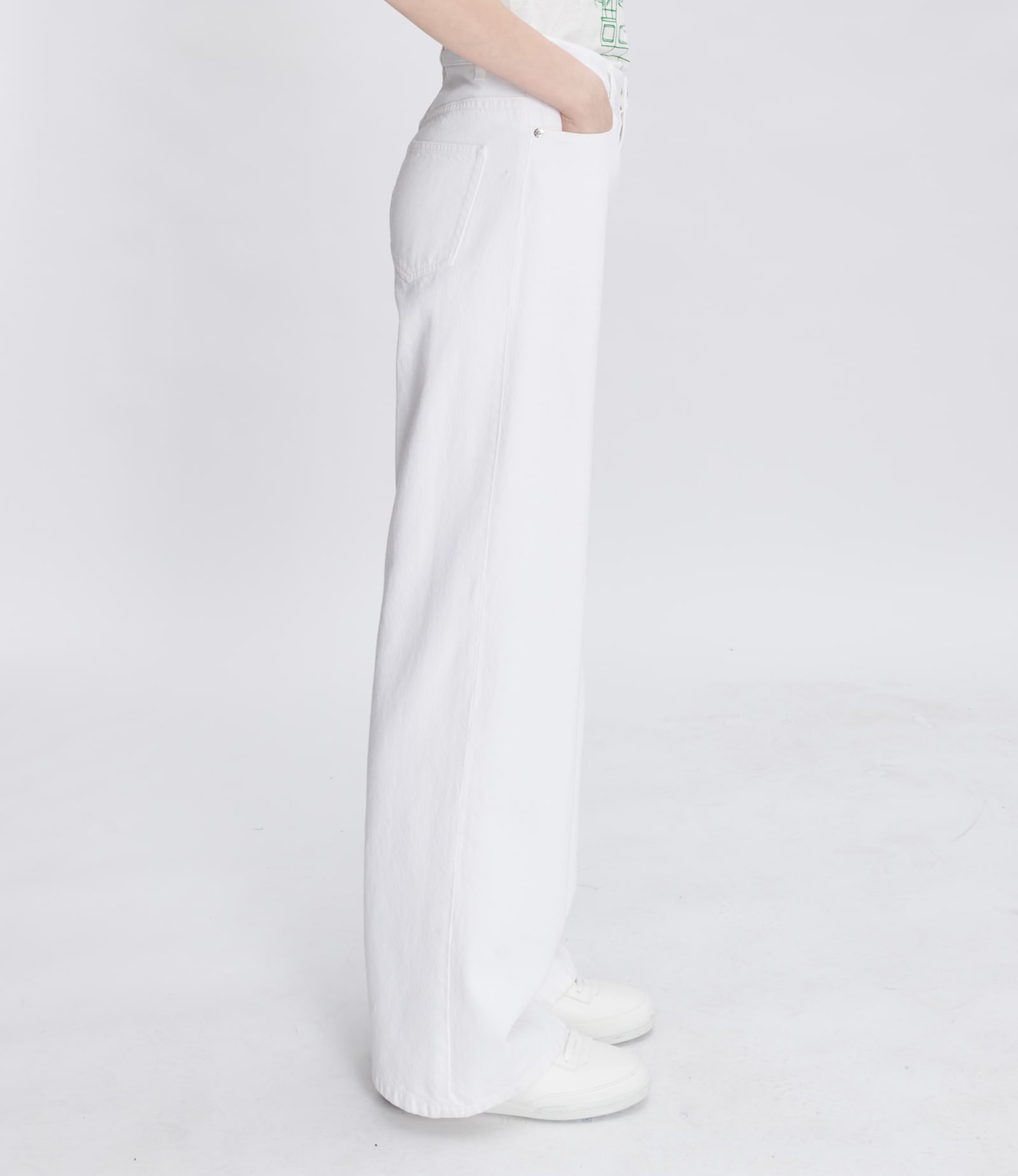 Apc Straight Jeans Pants In Aab Blanc