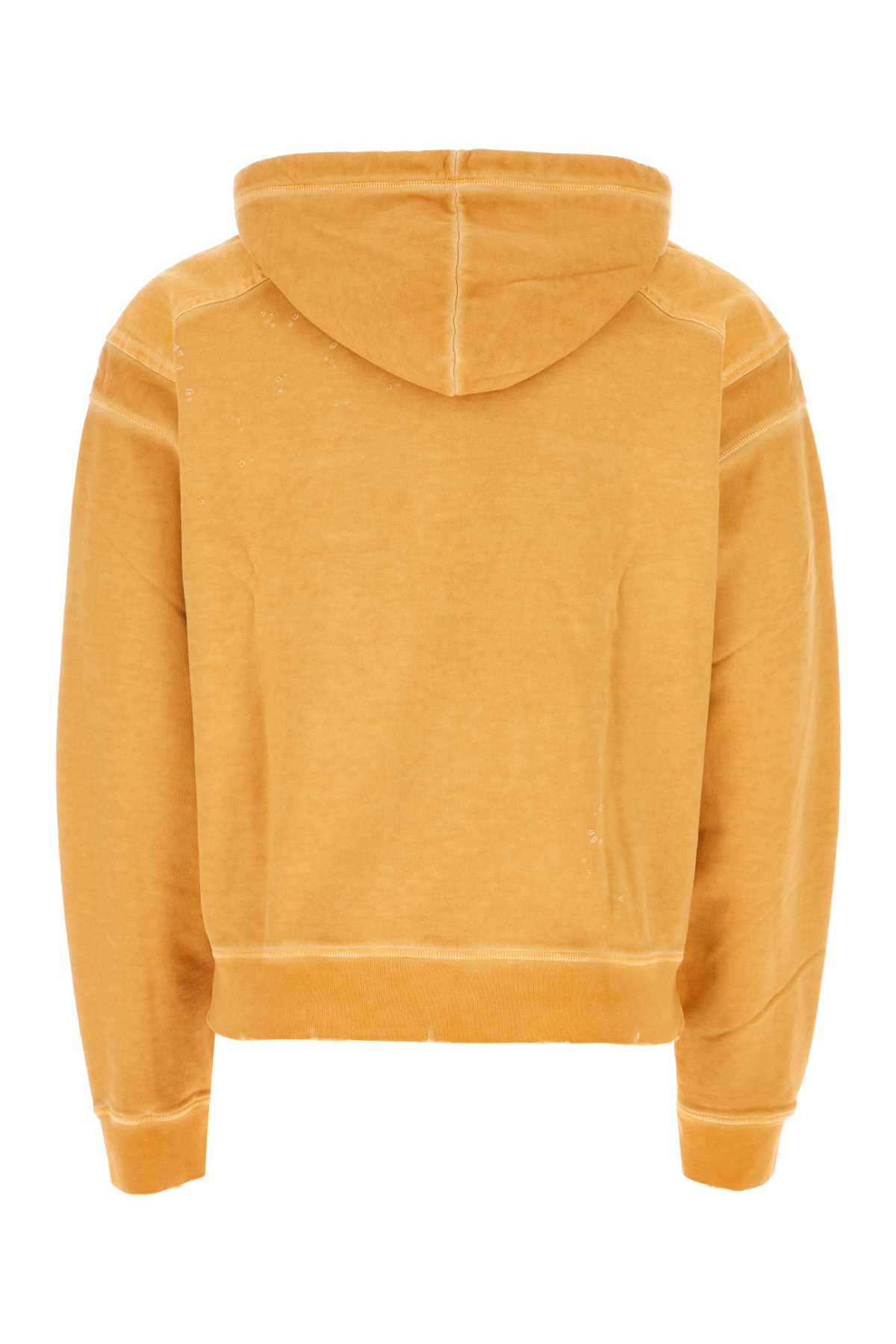 Shop Dsquared2 Mustard Cotton Sweatshirt In Ochre
