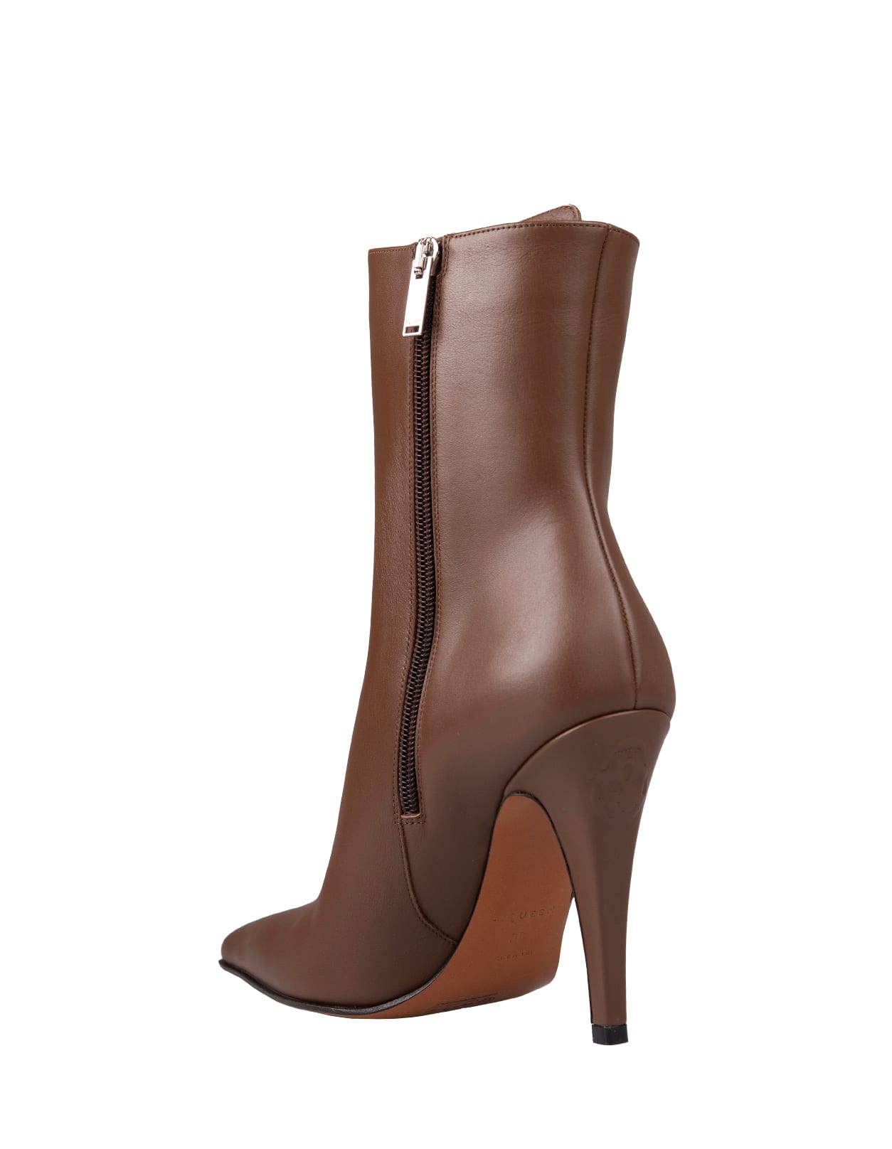 Shop Alexander Mcqueen Brown Birdee Ankle Boots