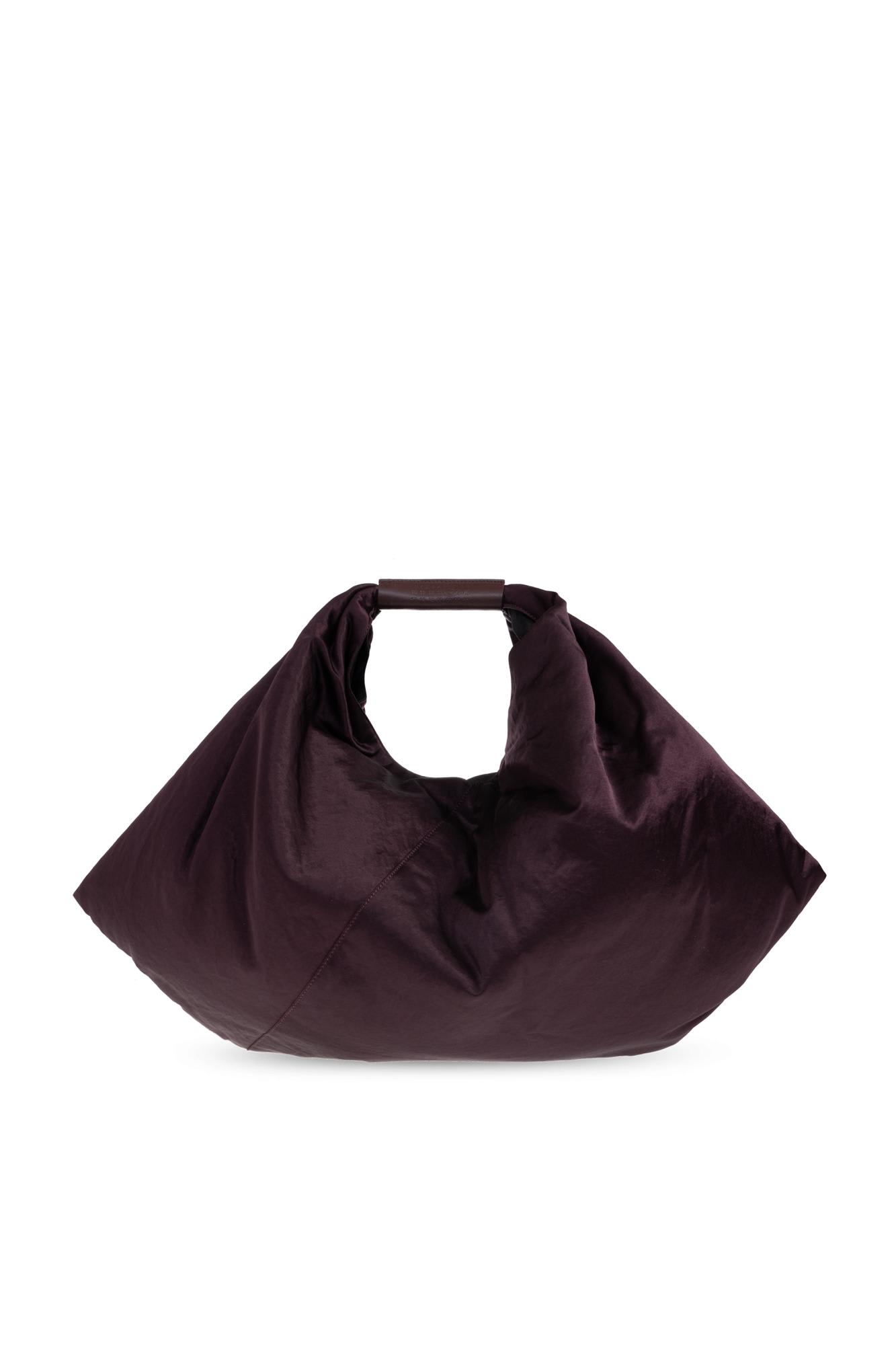 Mm6 Maison Margiela Japanese Draped Shoulder Bag In Brown