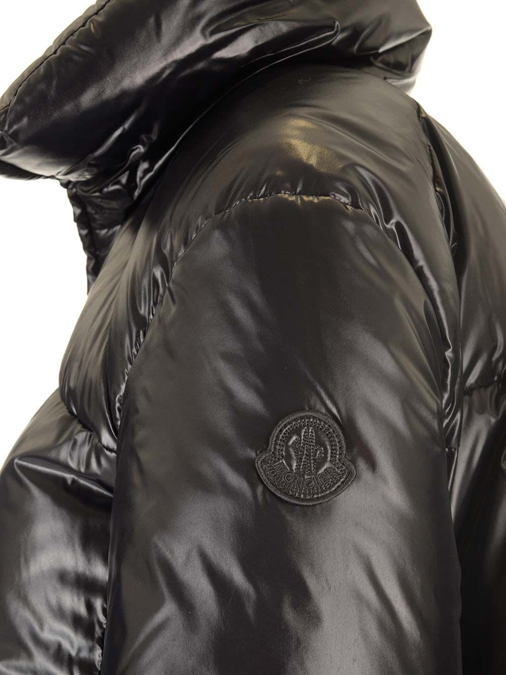 Shop Moncler Breteuil Padded Down Jacket In Black