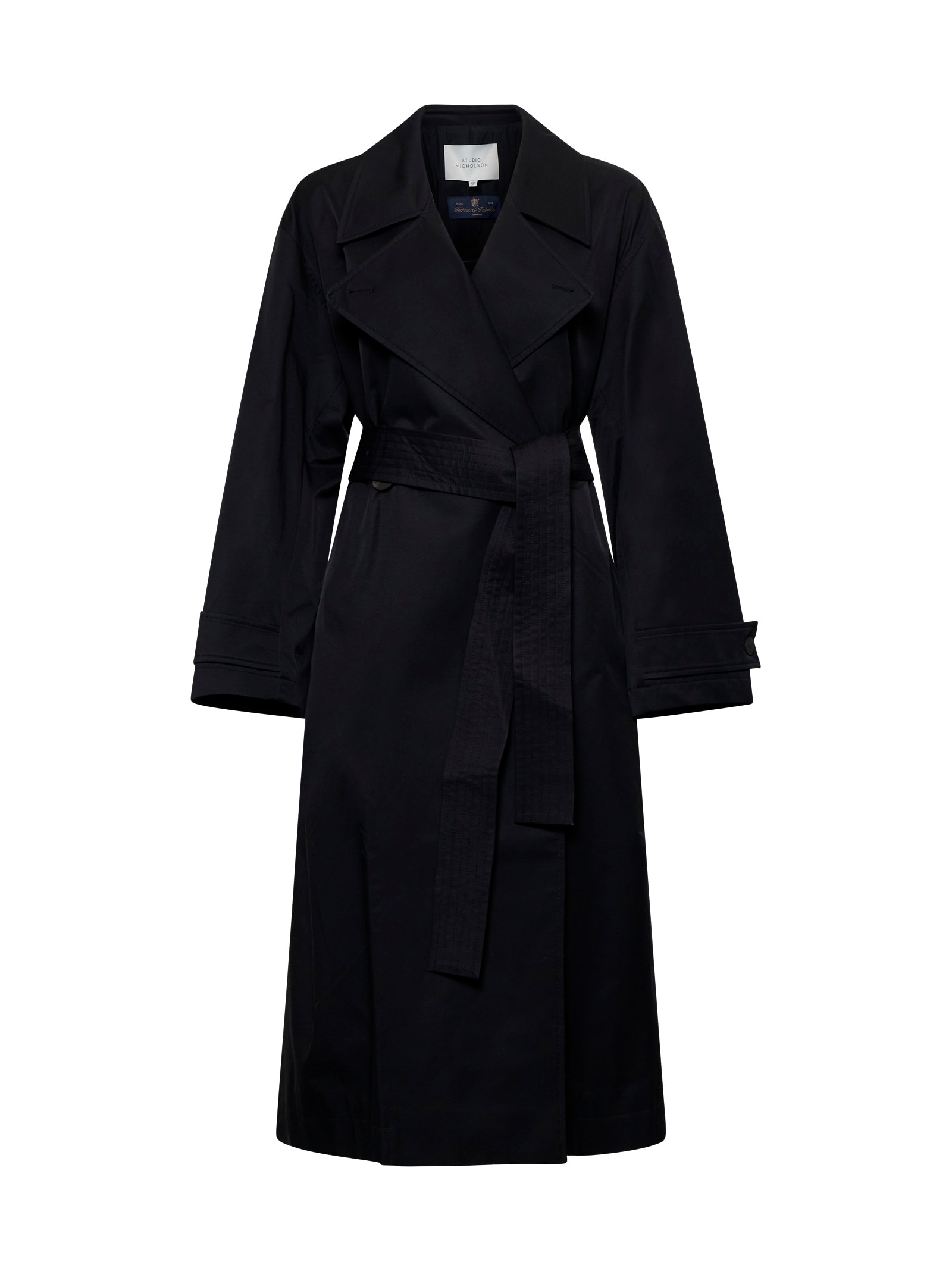 Shop Studio Nicholson Raincoat In Black Grape