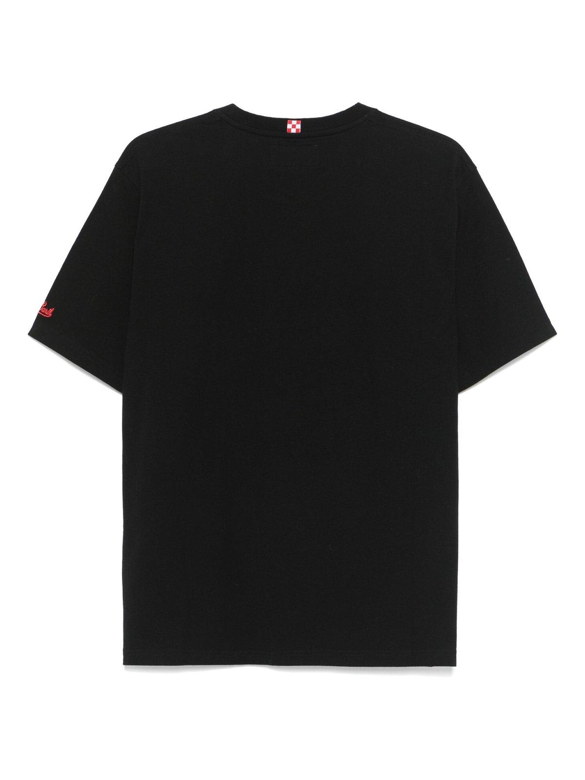MC2 SAINT BARTH ARNOTT CAPODANNO FACCIO DANNO EMBROIDERED T-SHIRT