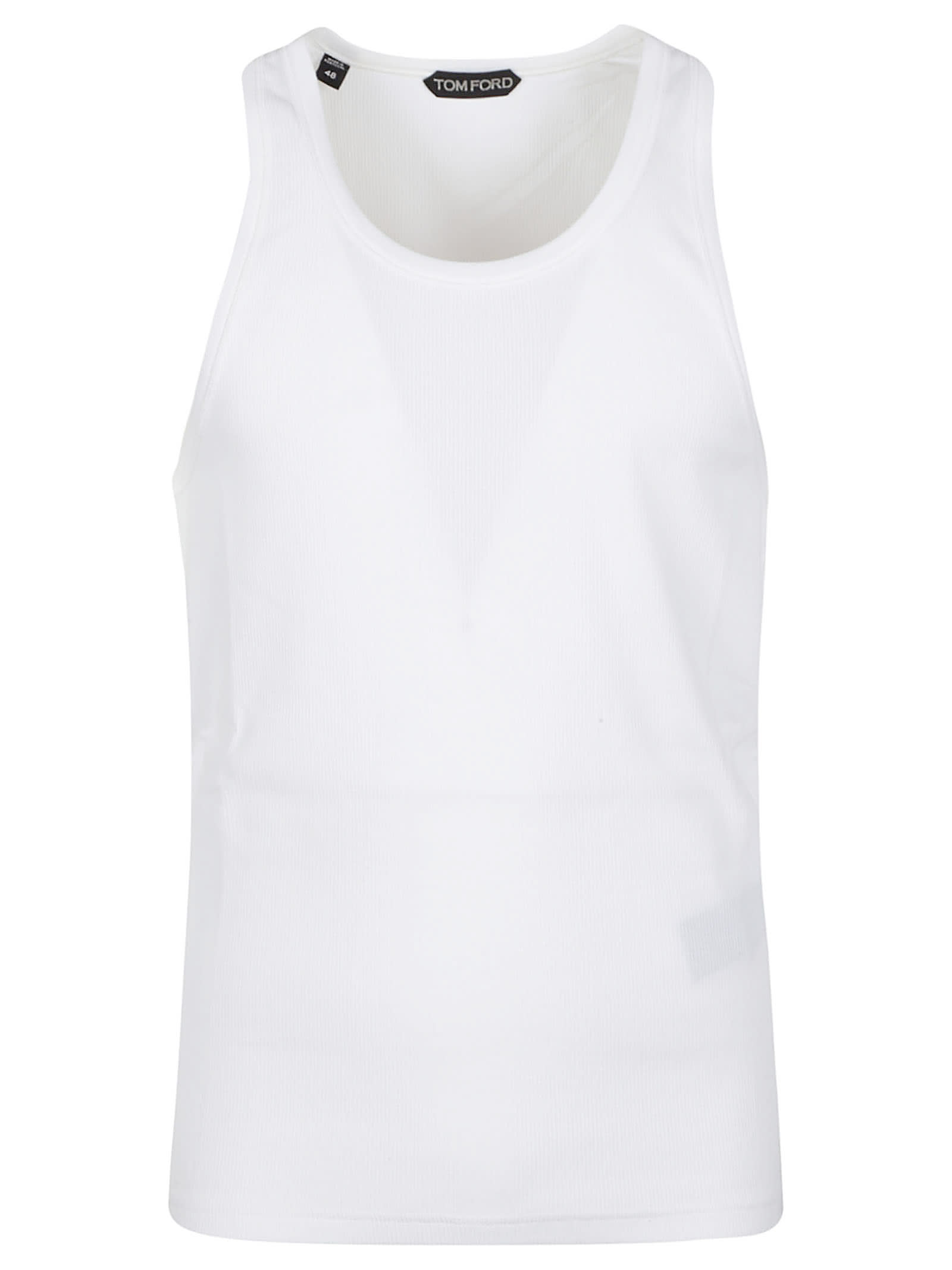 Tom Ford Soft Cotton Blend Vest In White