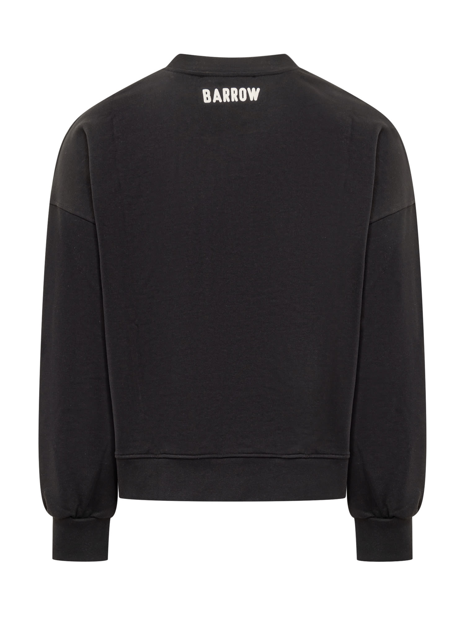 Shop Barrow Sweatshirt Wtih Print In Nero