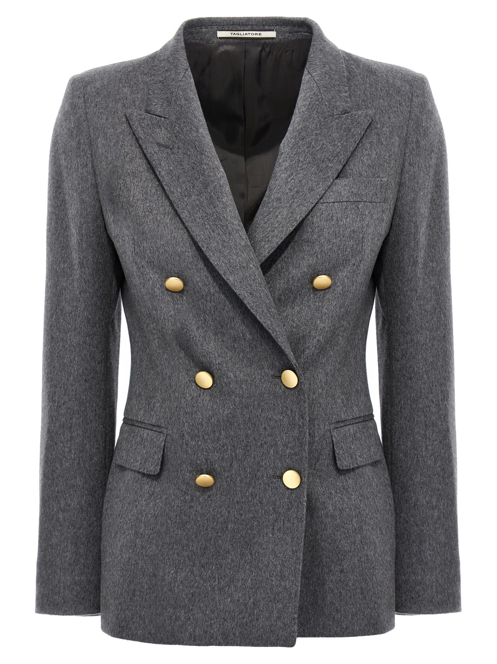 Shop Tagliatore Jasmine Blazer In Gray