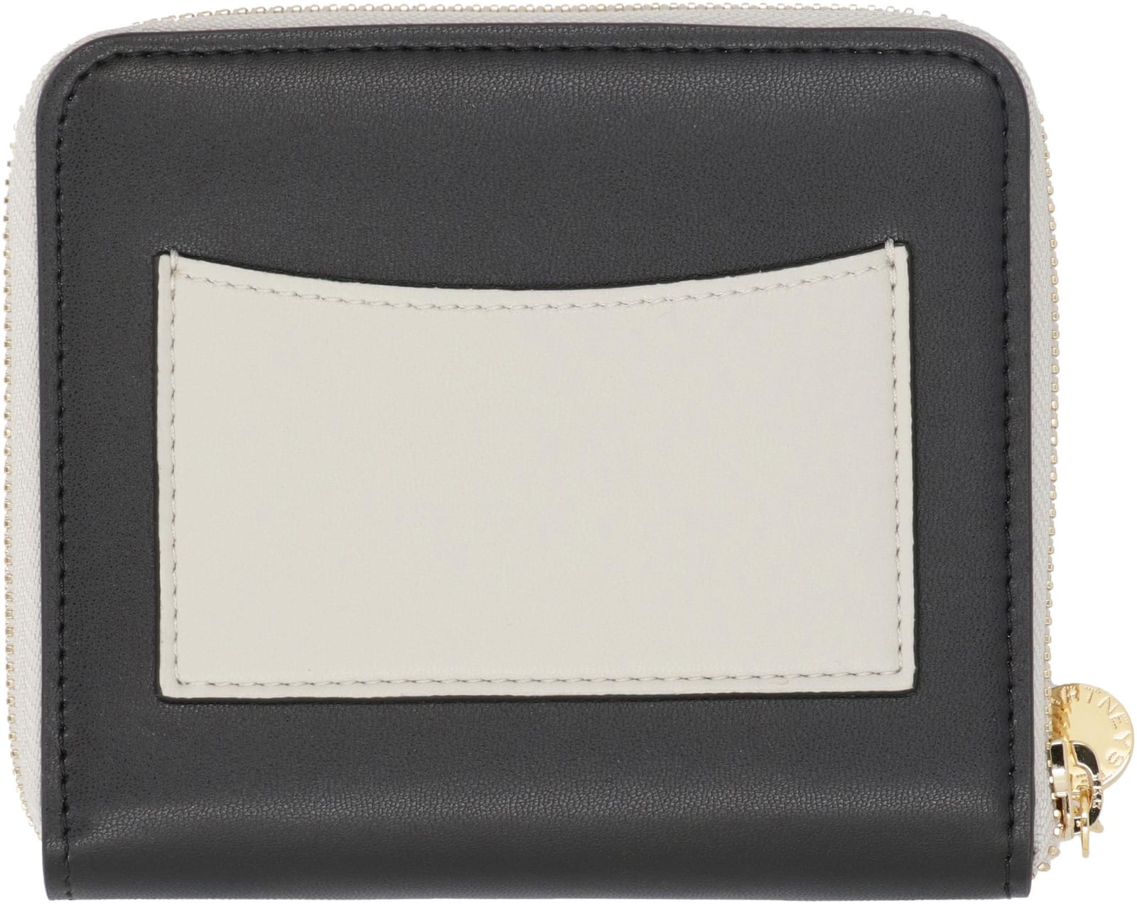 Shop Stella Mccartney Stella Logo Alter-nappa Wallet In Black