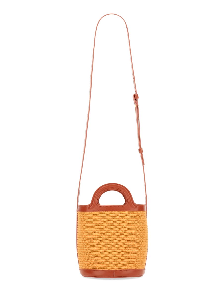 Shop Marni Micro Tropicalia Bag In Orange