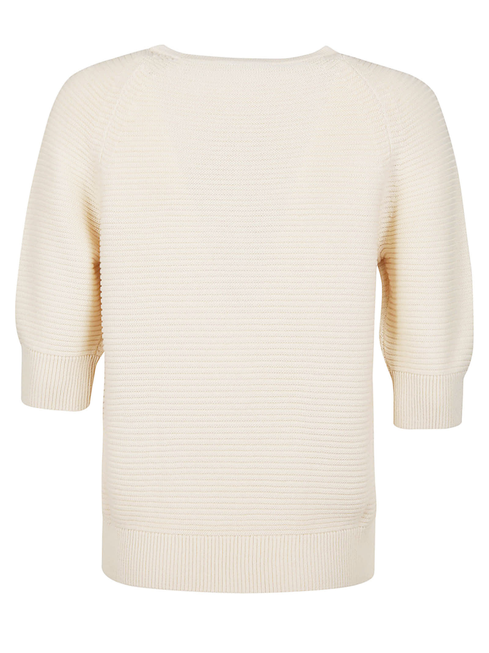 Shop Max Mara Odilia Sweater In Bianco Tela