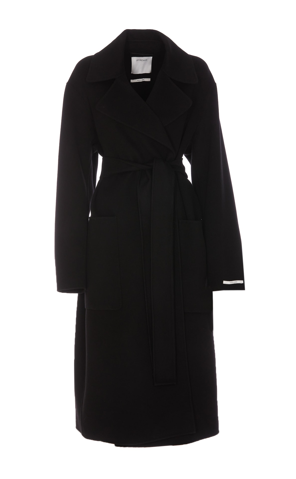 Shop Sportmax Veleno Coat In Black