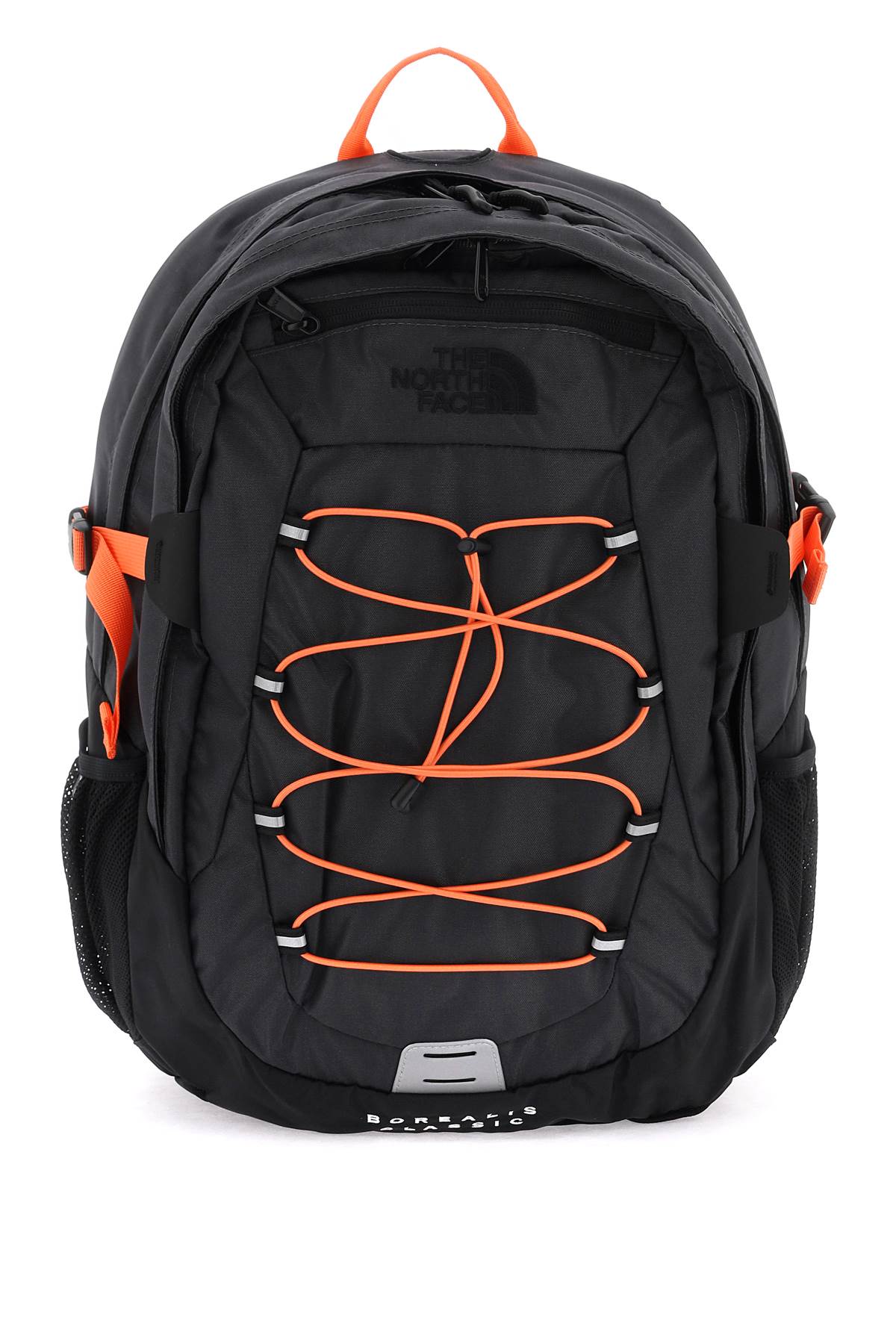 Shop The North Face Borealis Classic Backpack In Asphalt Grey Retro Orange (black)