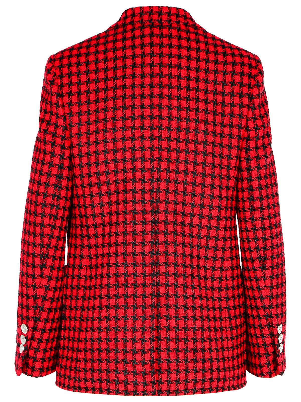 Shop Versace Red Wool Blend Blazer