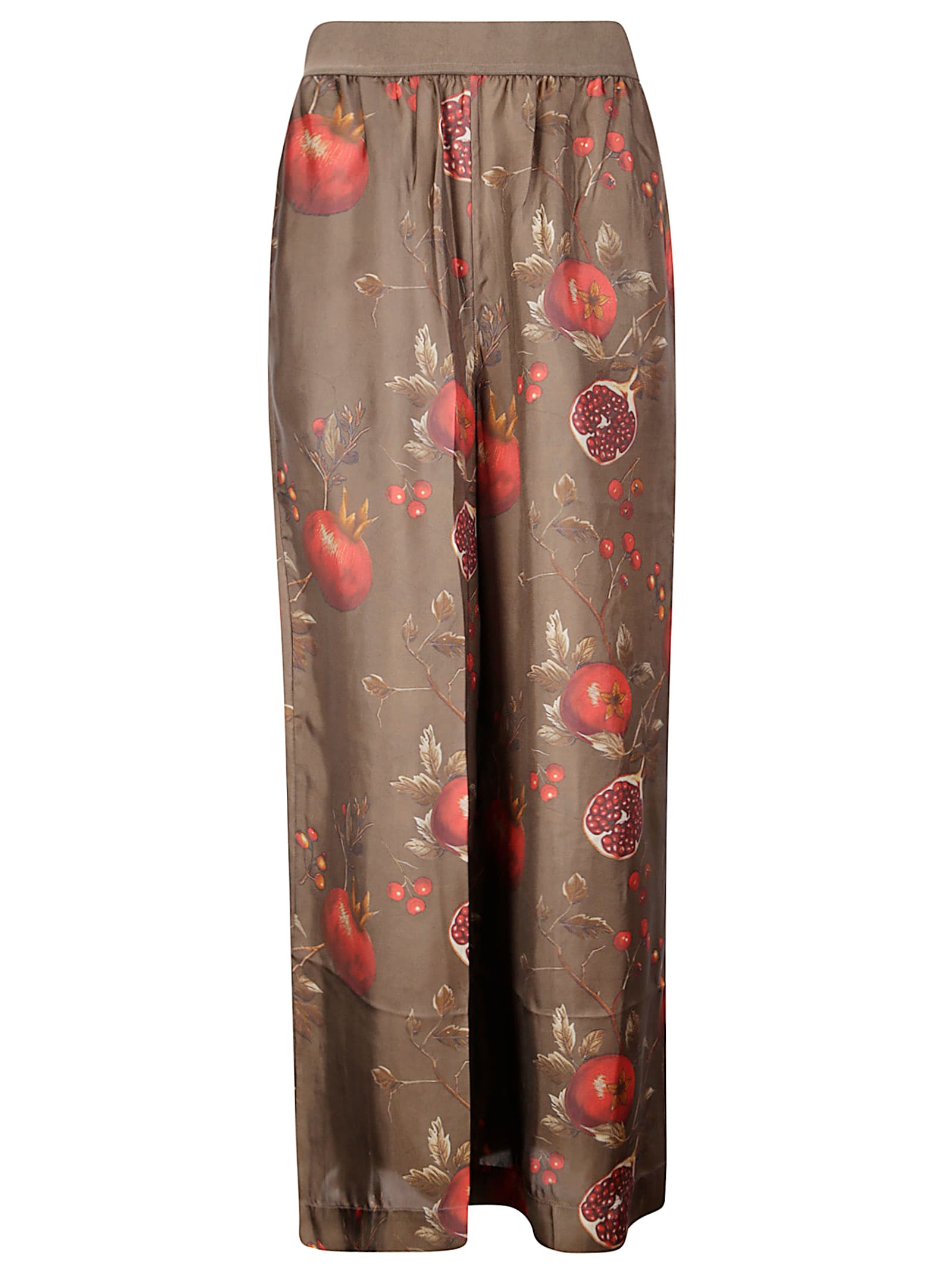 Uma Wang Graphic Printed Straight-leg Trousers In Brown