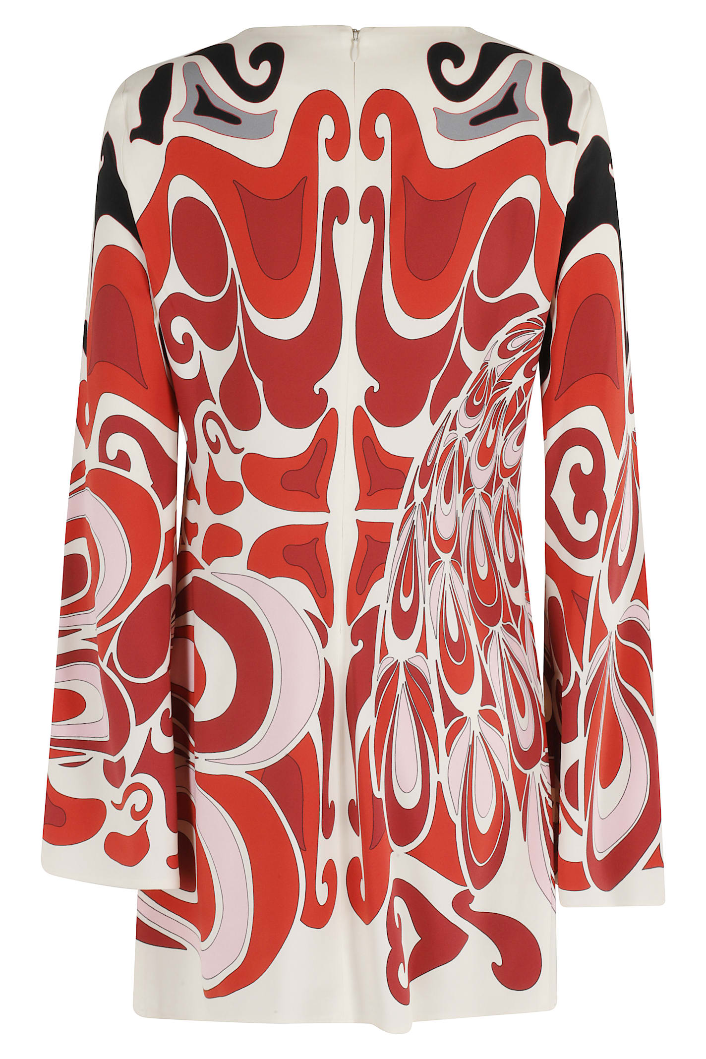 La Doublej Mini Supremes Printed Satin Minidress In Red