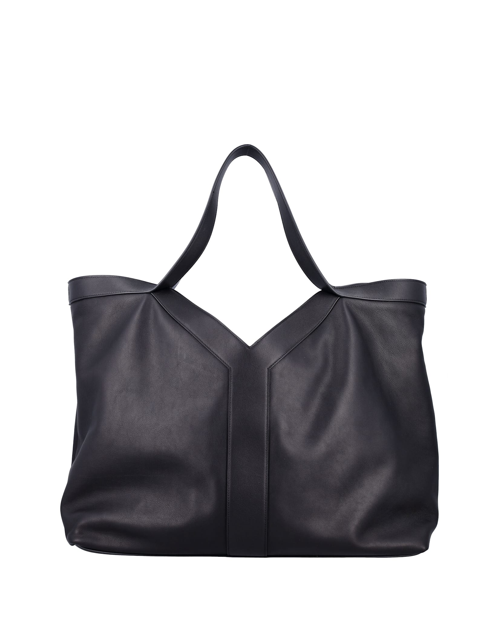 Saint Laurent Y Large Tote In Orange