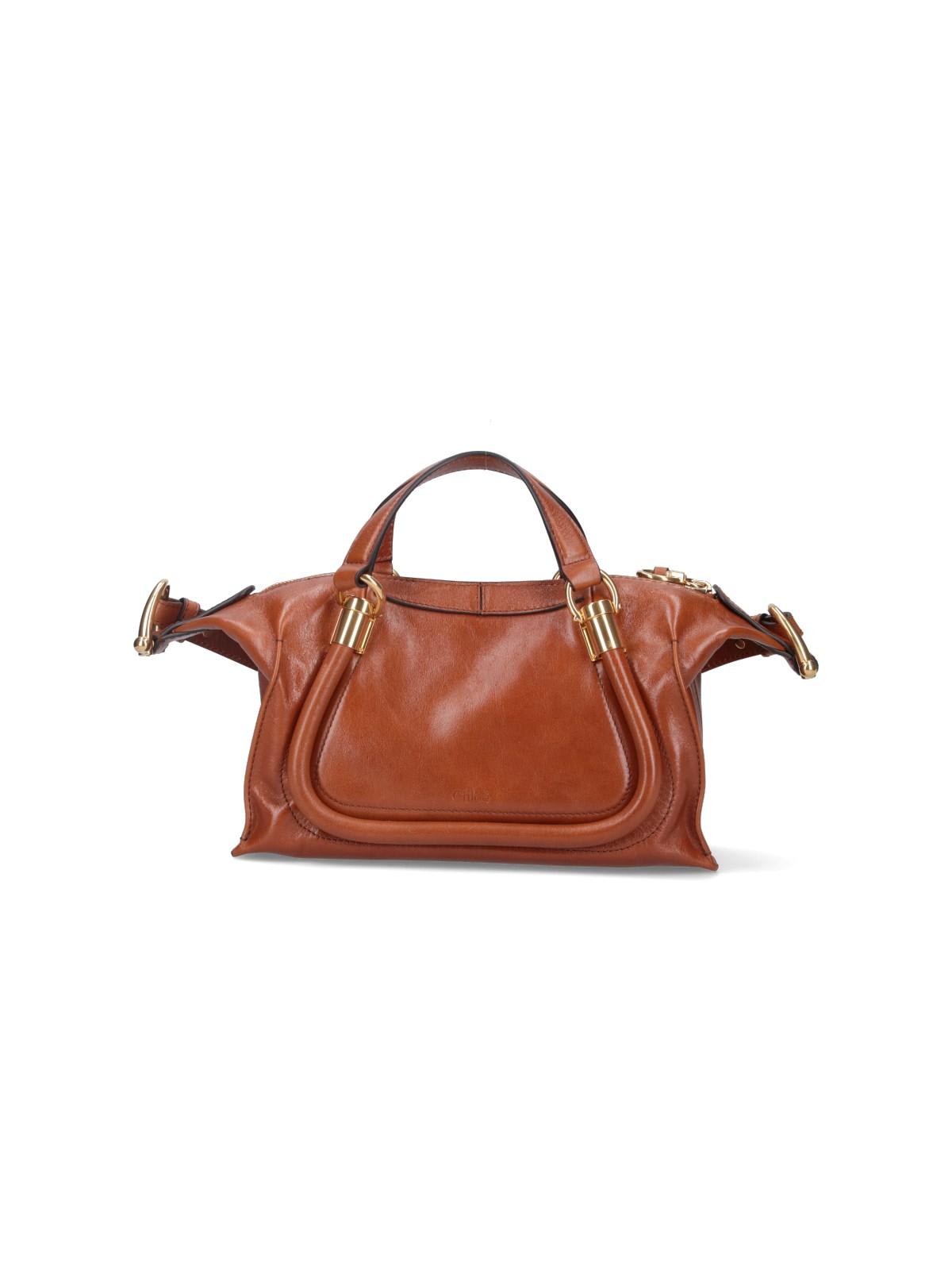 Shop Chloé Paraty 24 Small Shoulder Bag In Buff