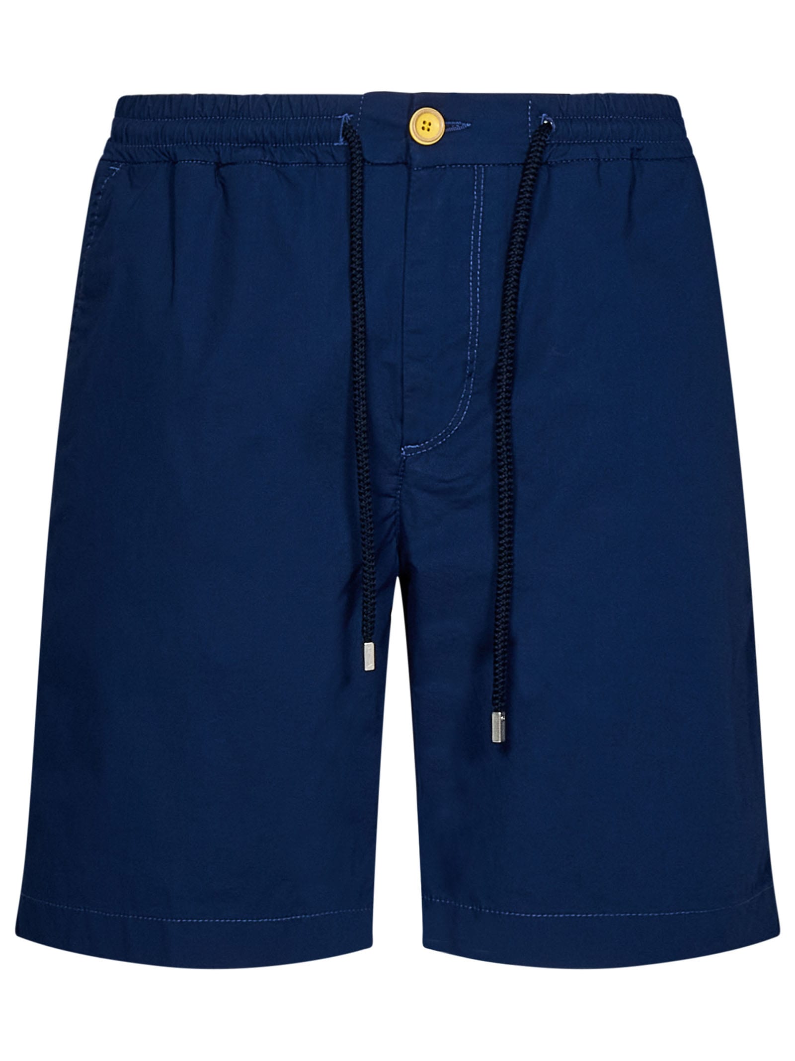 Vilebrequin Baie Linen Bermuda Cargo Shorts In Blue
