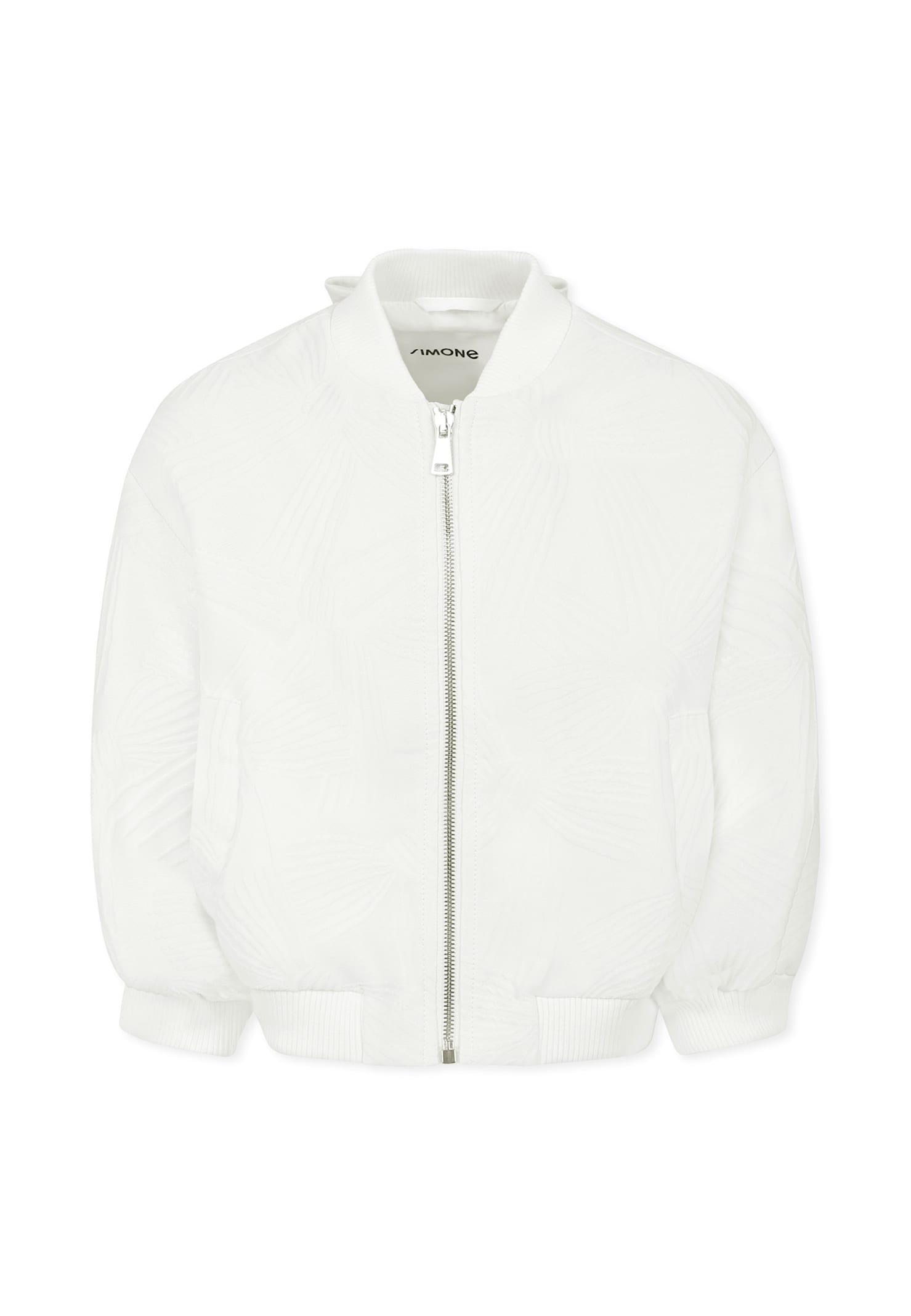 Simonetta Zip-up Jacket In White