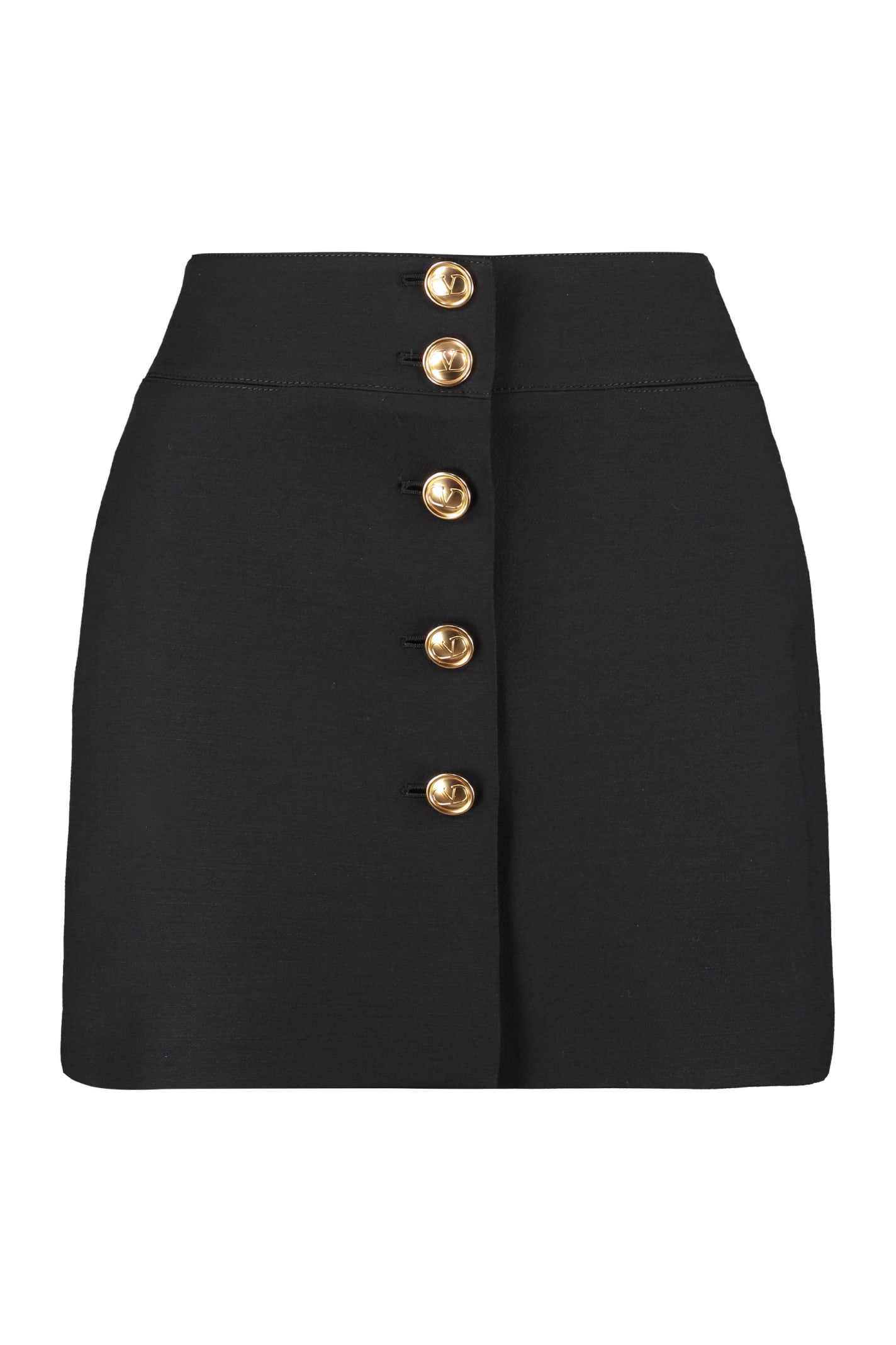 Valentino Wool Crepe Mini-skirt