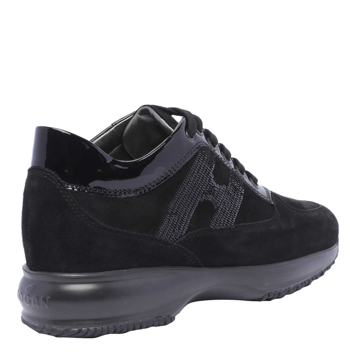 Shop Hogan Sneakers Interactive In Black