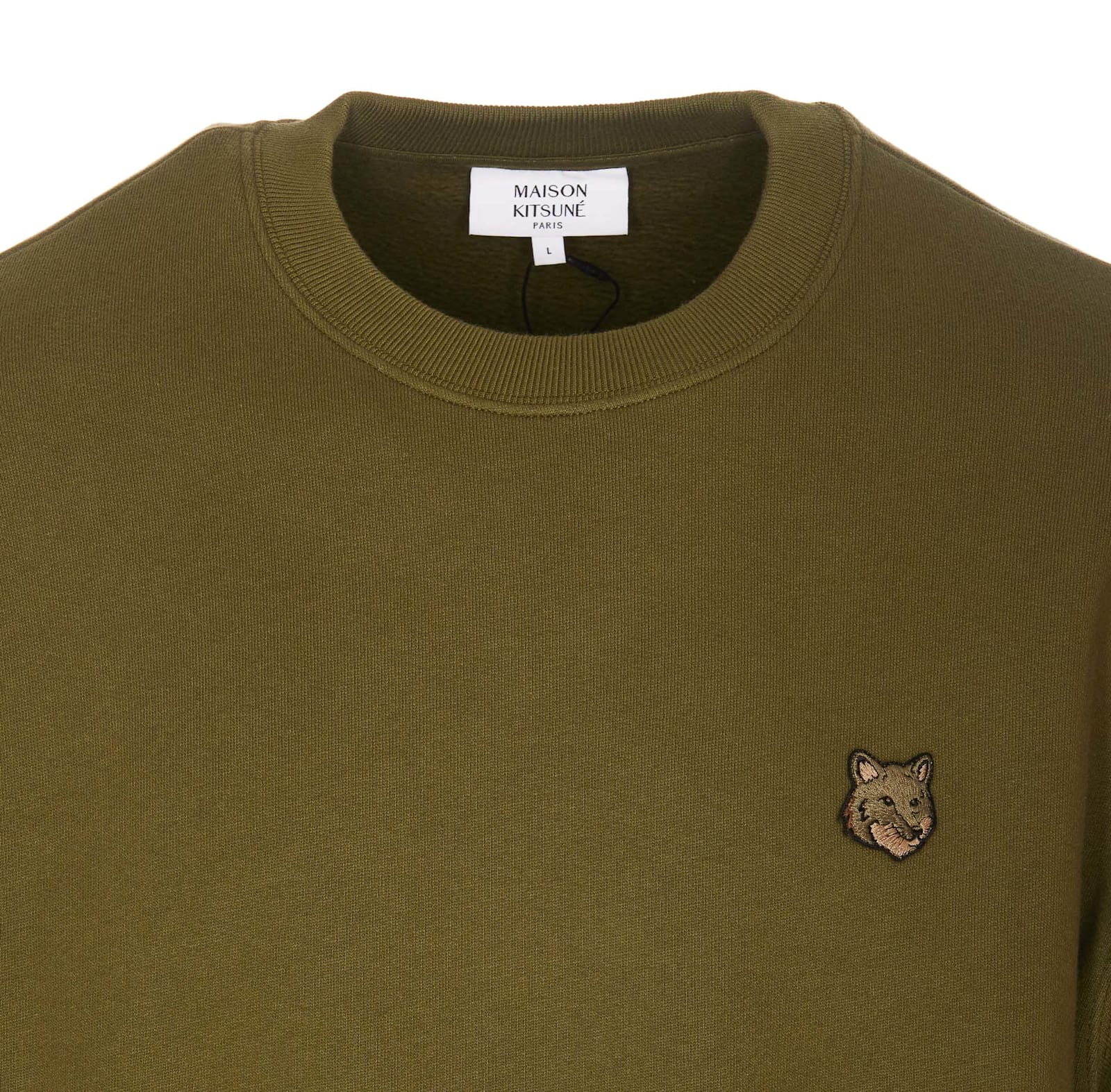 MAISON KITSUNÉ FOX HEAD PATCH LOGO SWEATSHIRT 