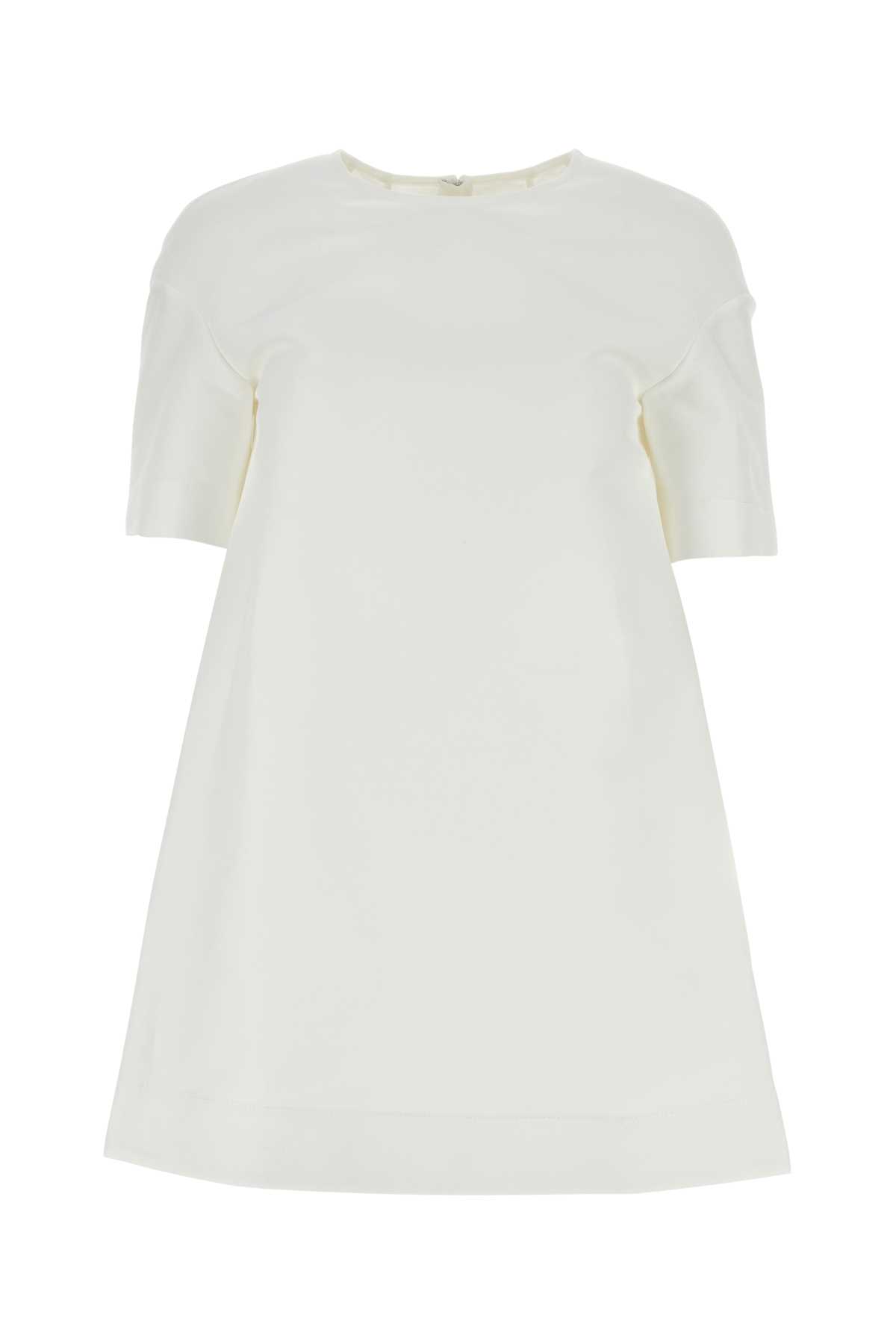 White Cotton T-shirt Dress