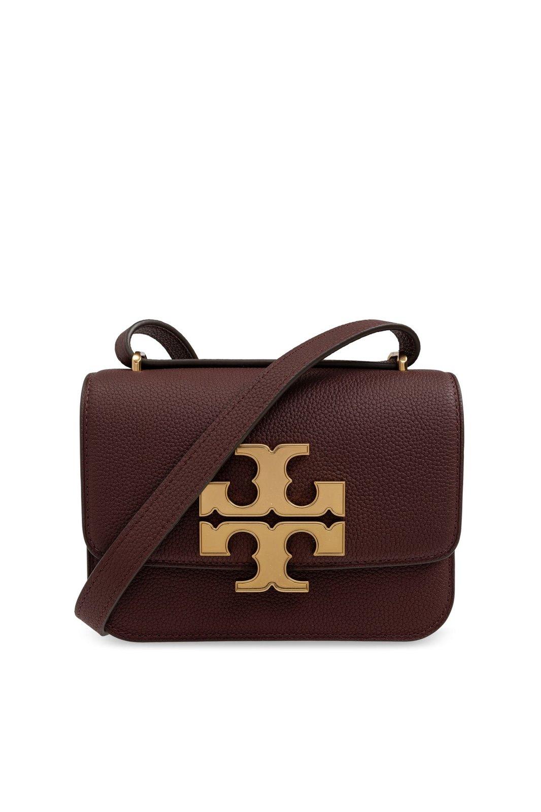 Shop Tory Burch Eleanor Small Shoulder Bag In Brown