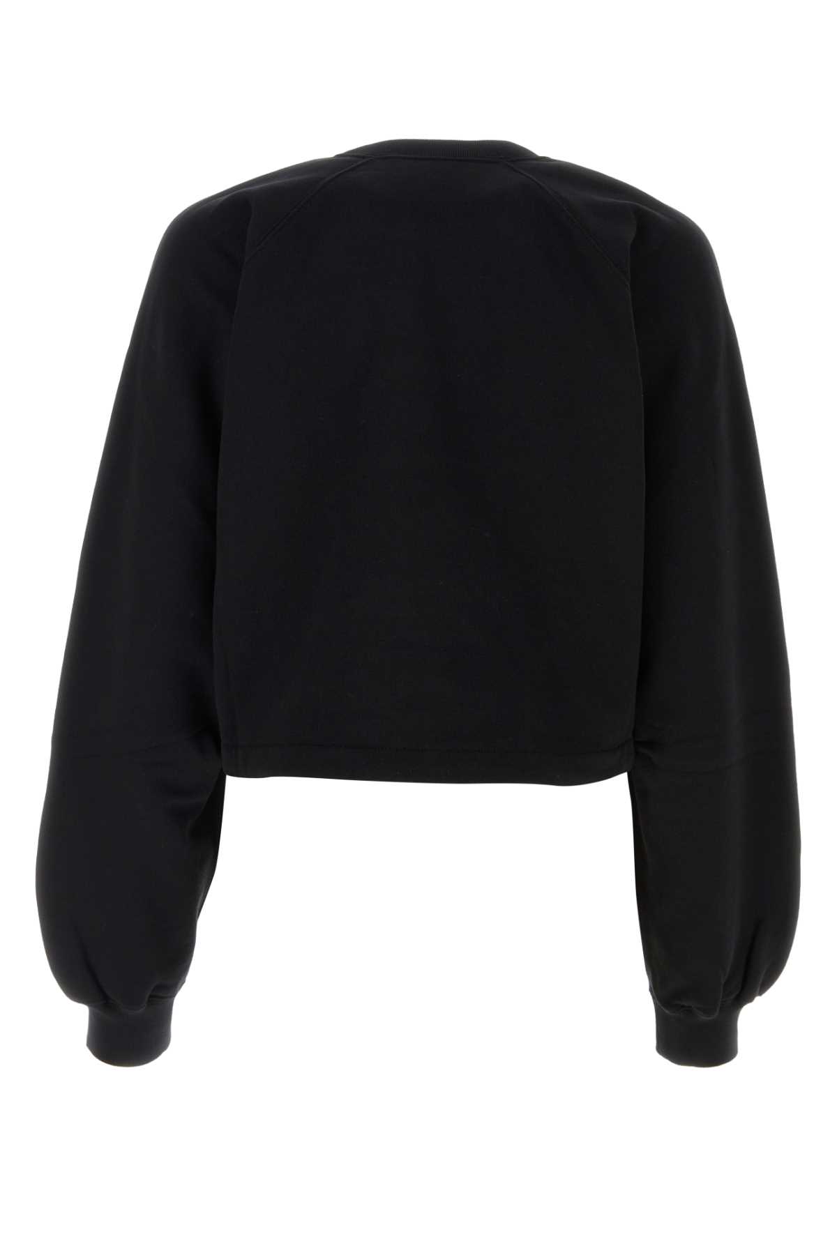 Gucci Black Cotton Sweatshirt In Blackmix