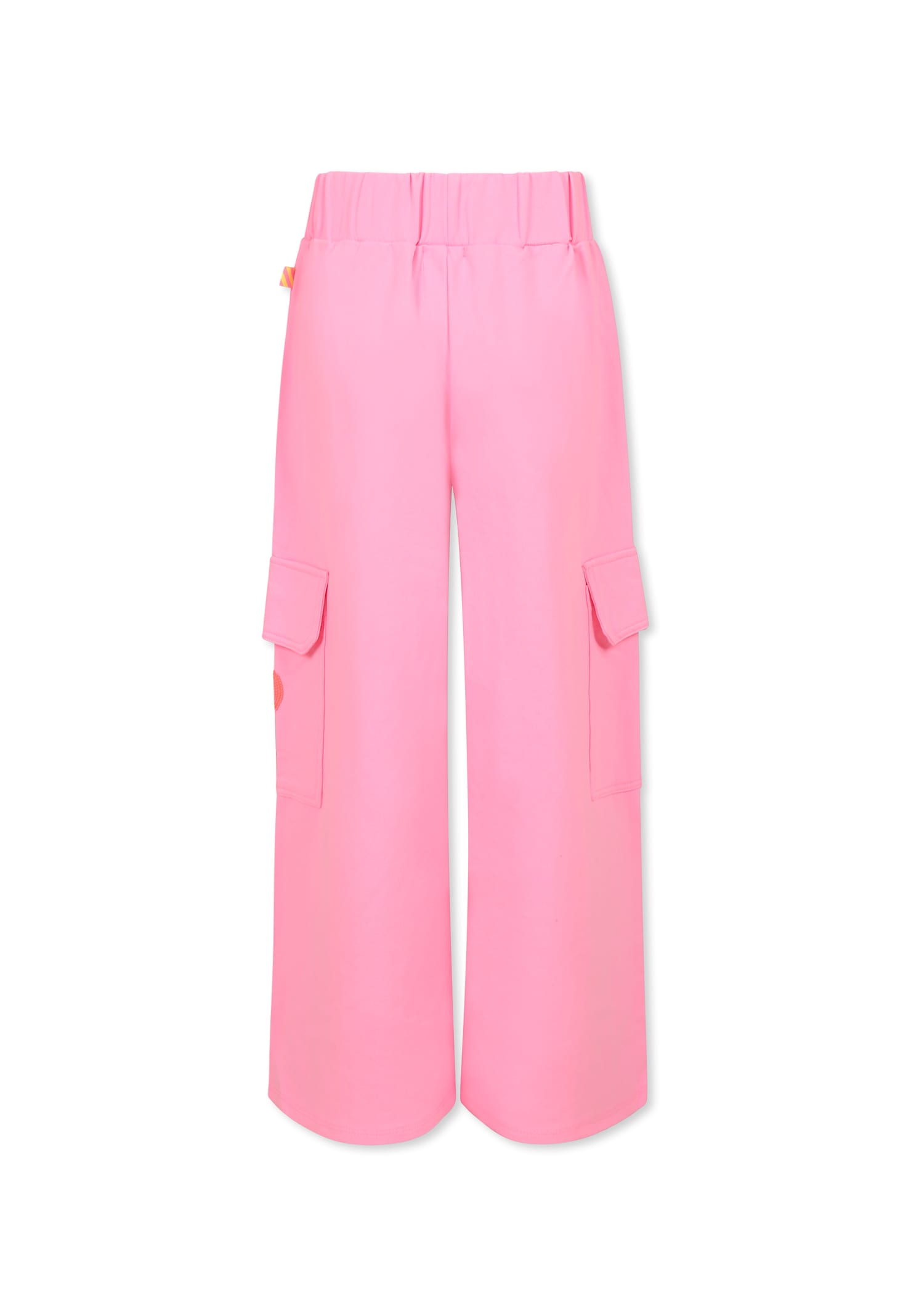 Billieblush Pink Trousers For Girl With Heart In Pink