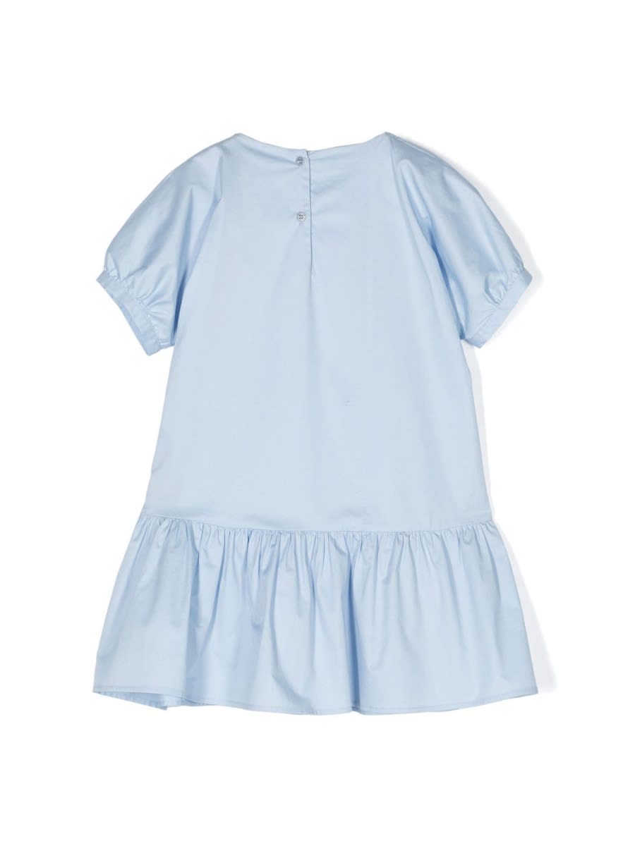 Il Gufo Flared Dress In Azure