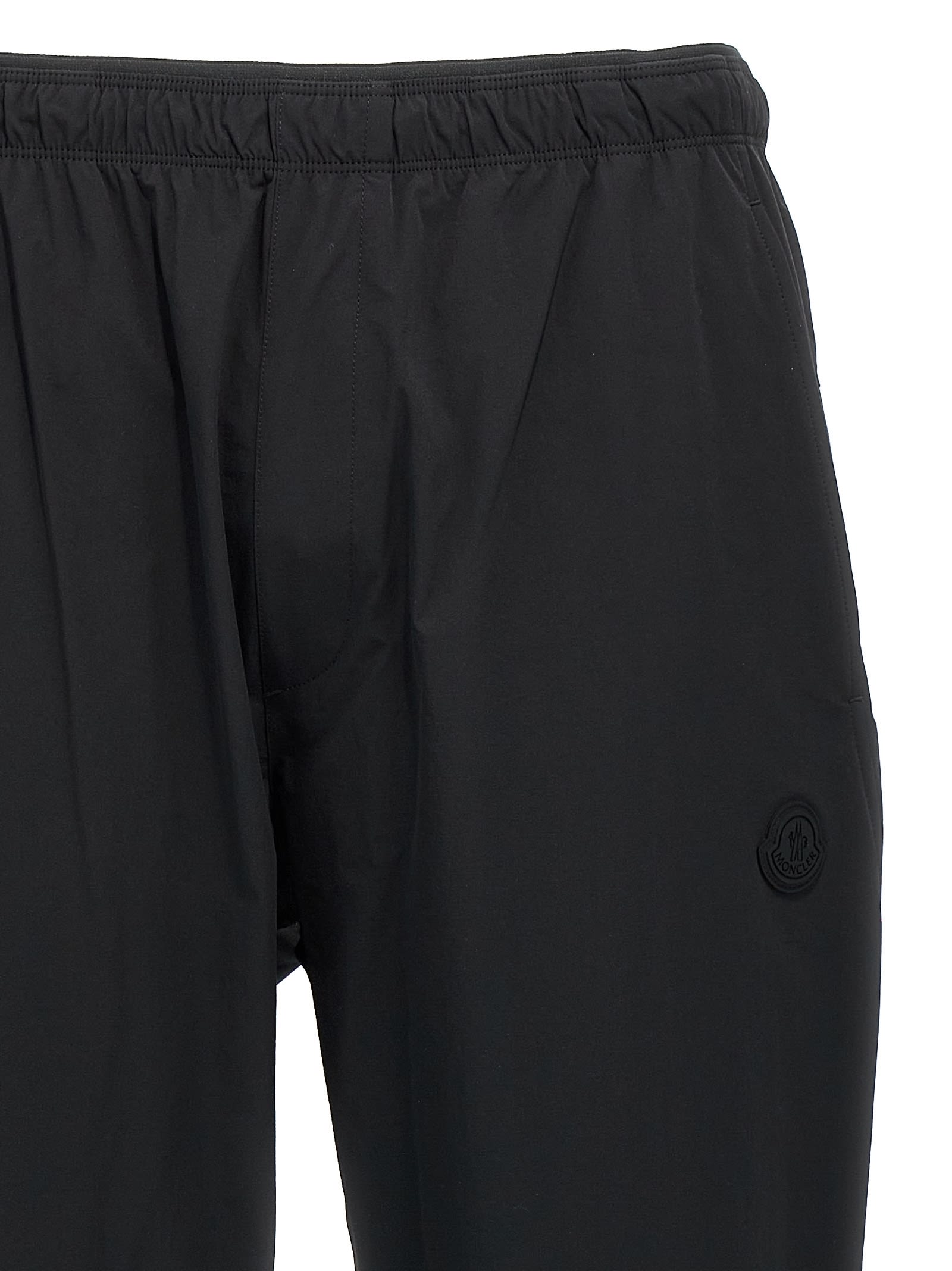 Shop Moncler Technical Trousers In Black