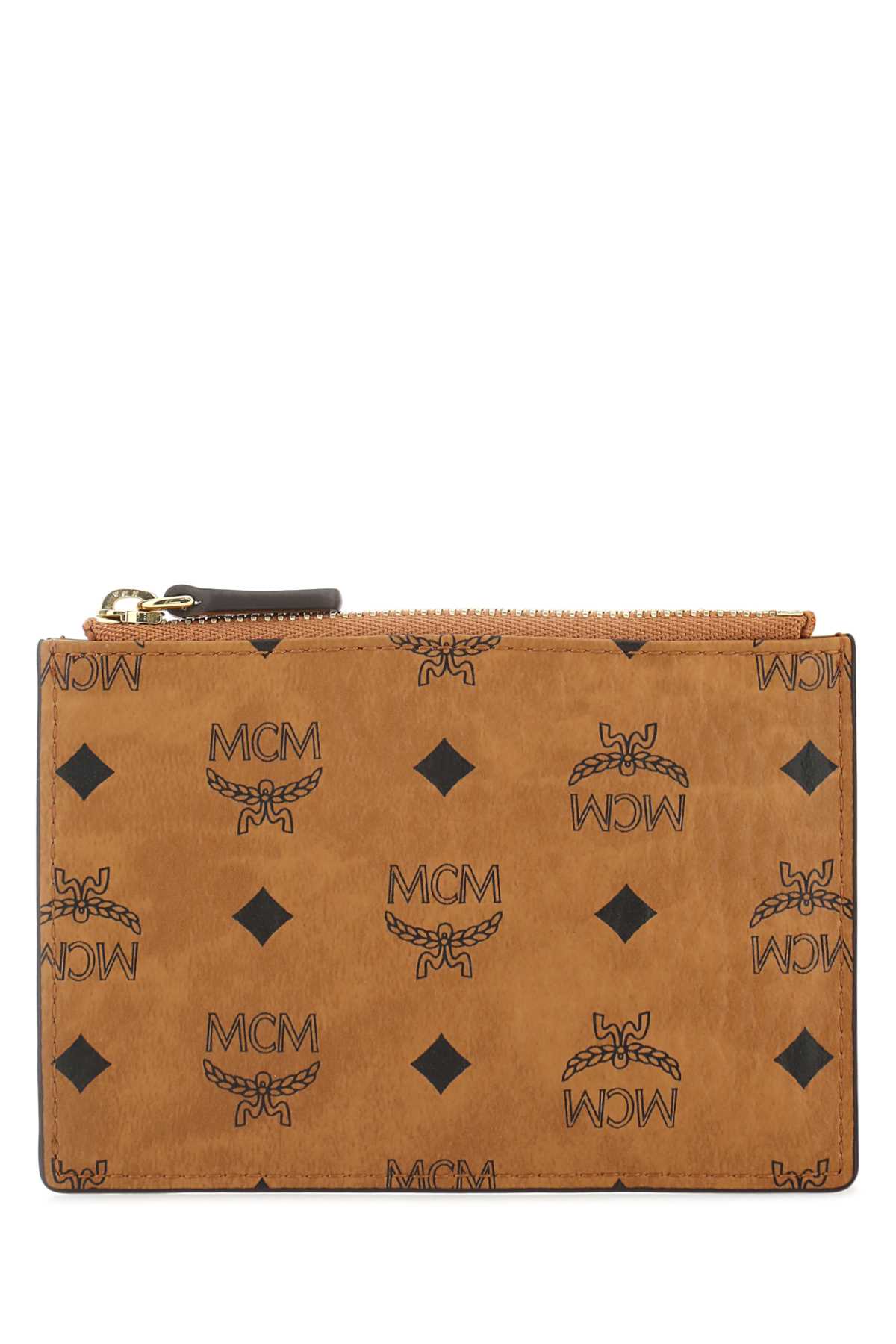 Shop Mcm Printed Canvas Aren Card Holder In Co
