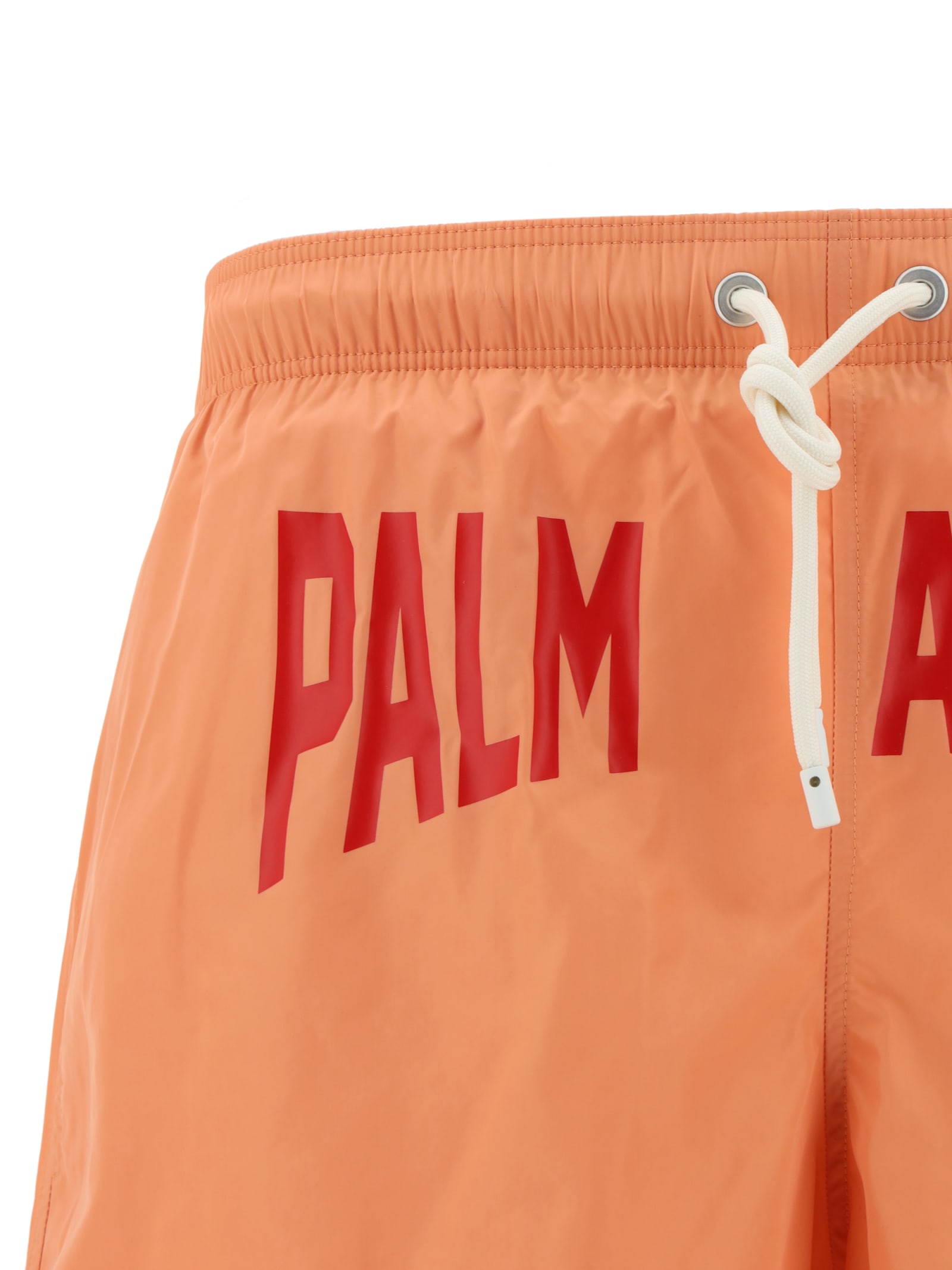 Shop Palm Angels Swimsuit In Pink Red