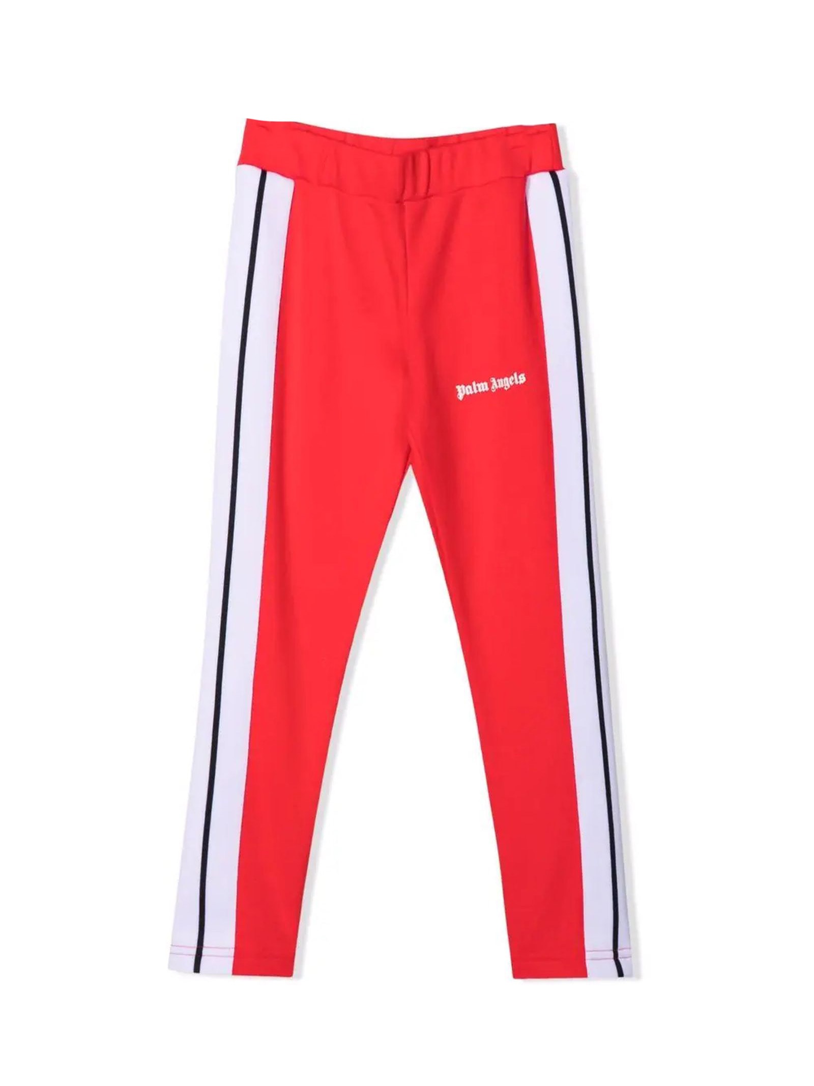 Palm Angels Red Cotton Track Pants