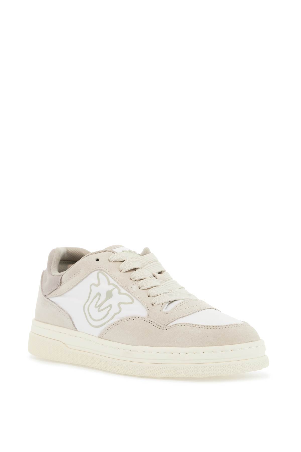 PINKO CASUAL AND ELEGANT BEIGE LEATHER SNEAKERS MANDY 10 