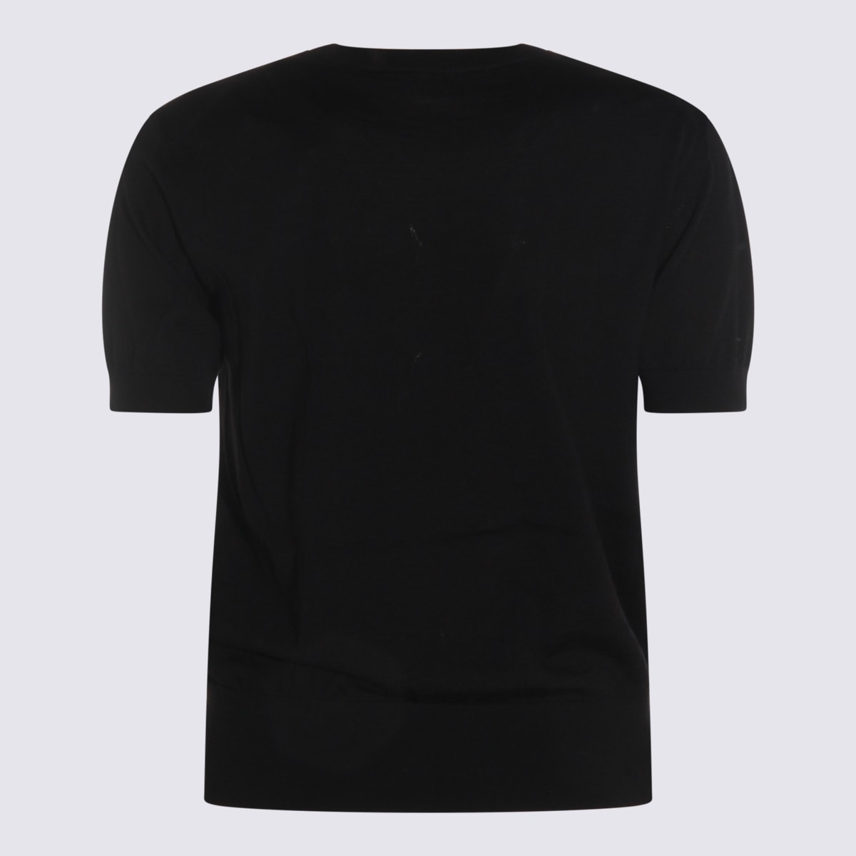 Saint Laurent Black Wool Knitwear In Black