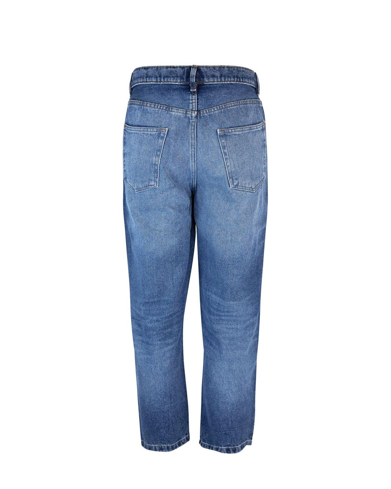 Shop Apc Straight Leg Jeans In Denim