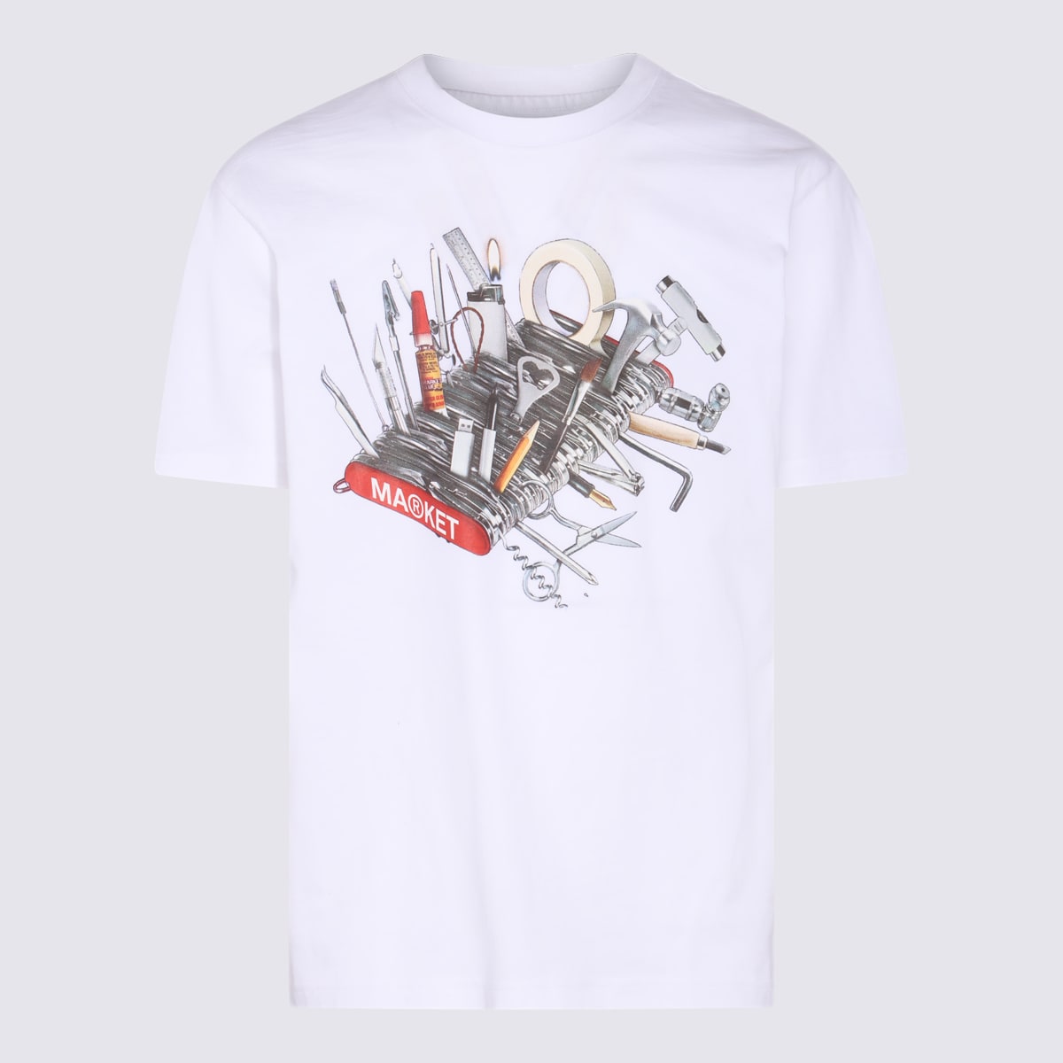 Shop Market White Cotton Tools Of The Trade T-shirt