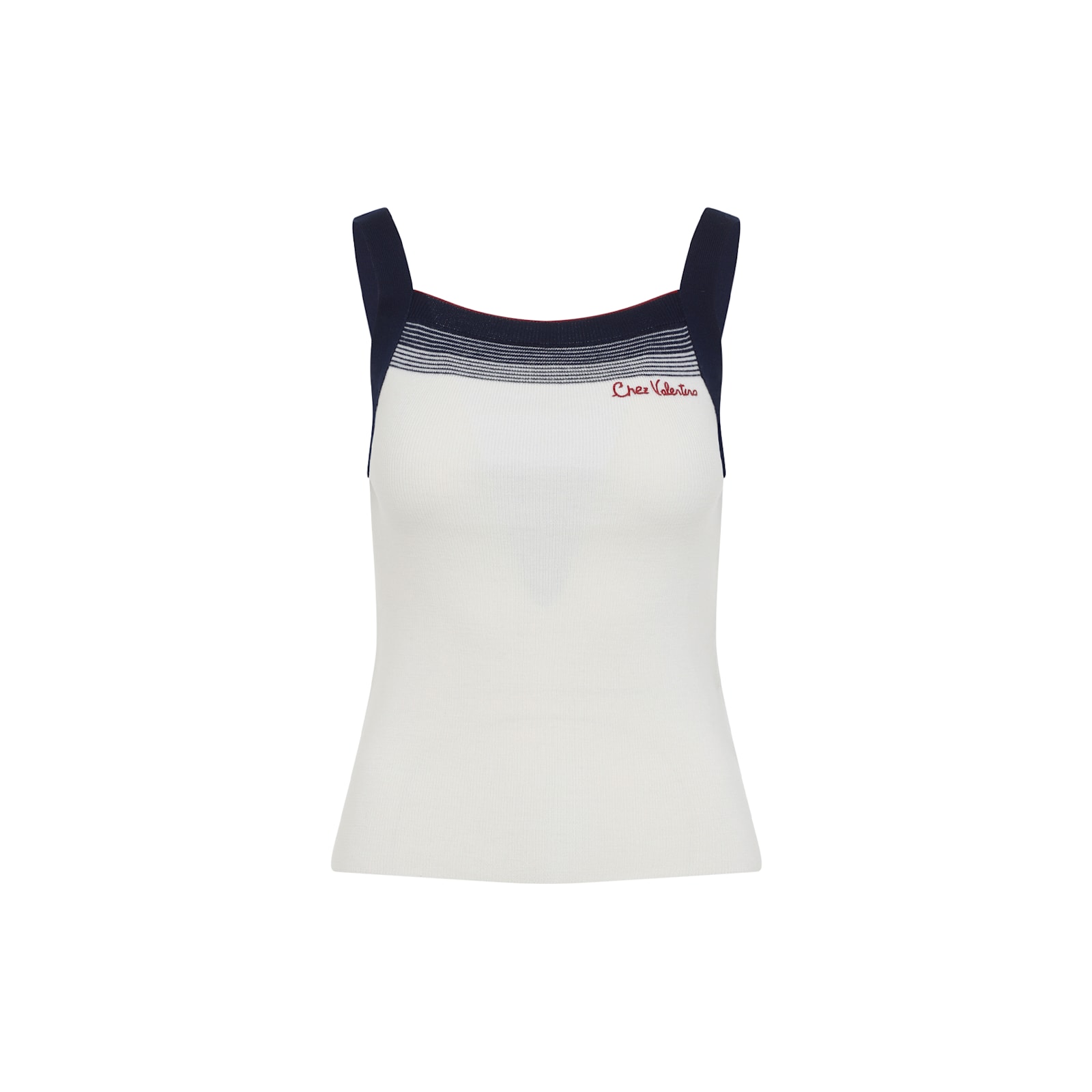 Valentino Top In Lana Avorio Donna In White