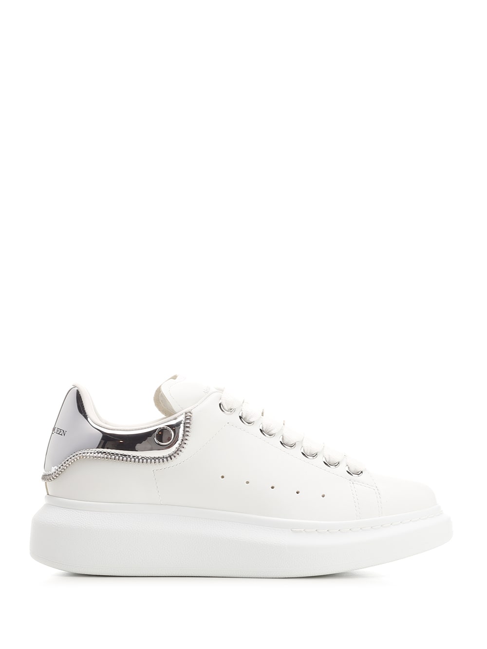 Shop Alexander Mcqueen Oversize Sneakers In Bianco