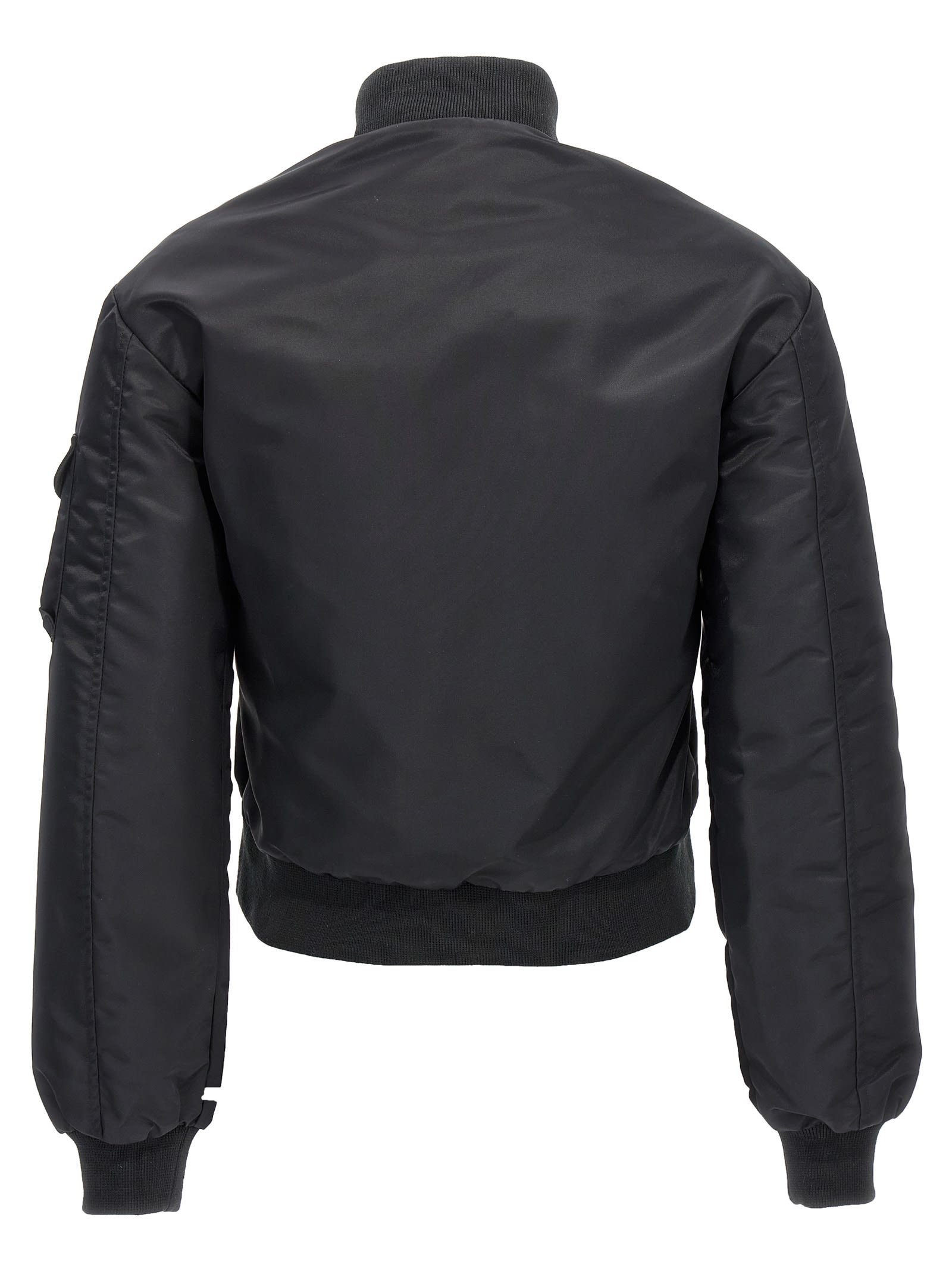 Shop Coperni Cut-out Bomber Jacket In Black