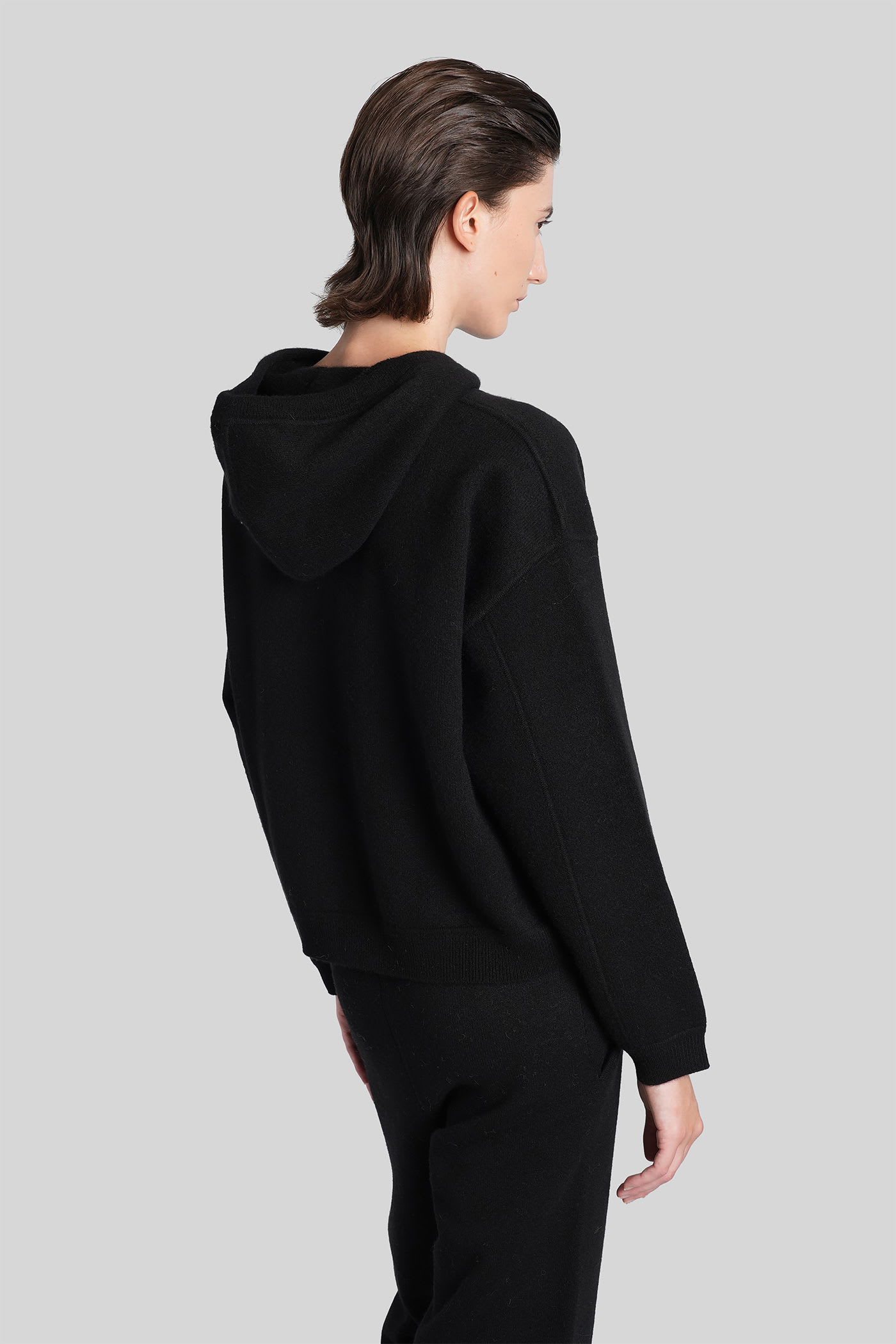 Loulou Studio Sarla Lds Sweatshirt In Black Cashmere In Black